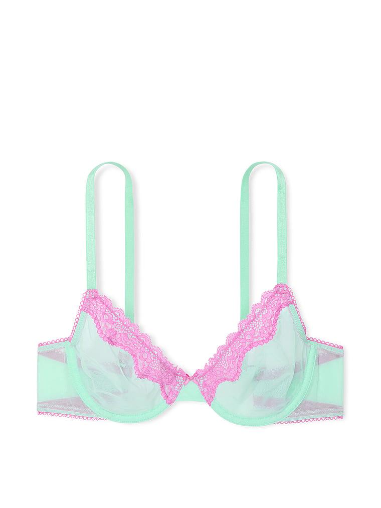 Tease Lace-Trim Unlined Demi Bra Product Image