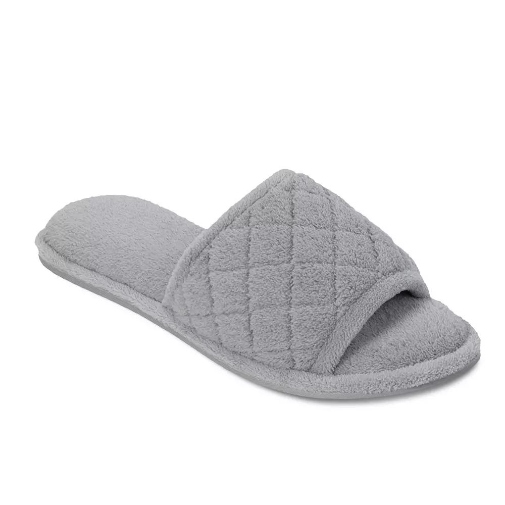 Dearfoams Microfiber Terry Quilted Women's Slide Slippers,  Product Image