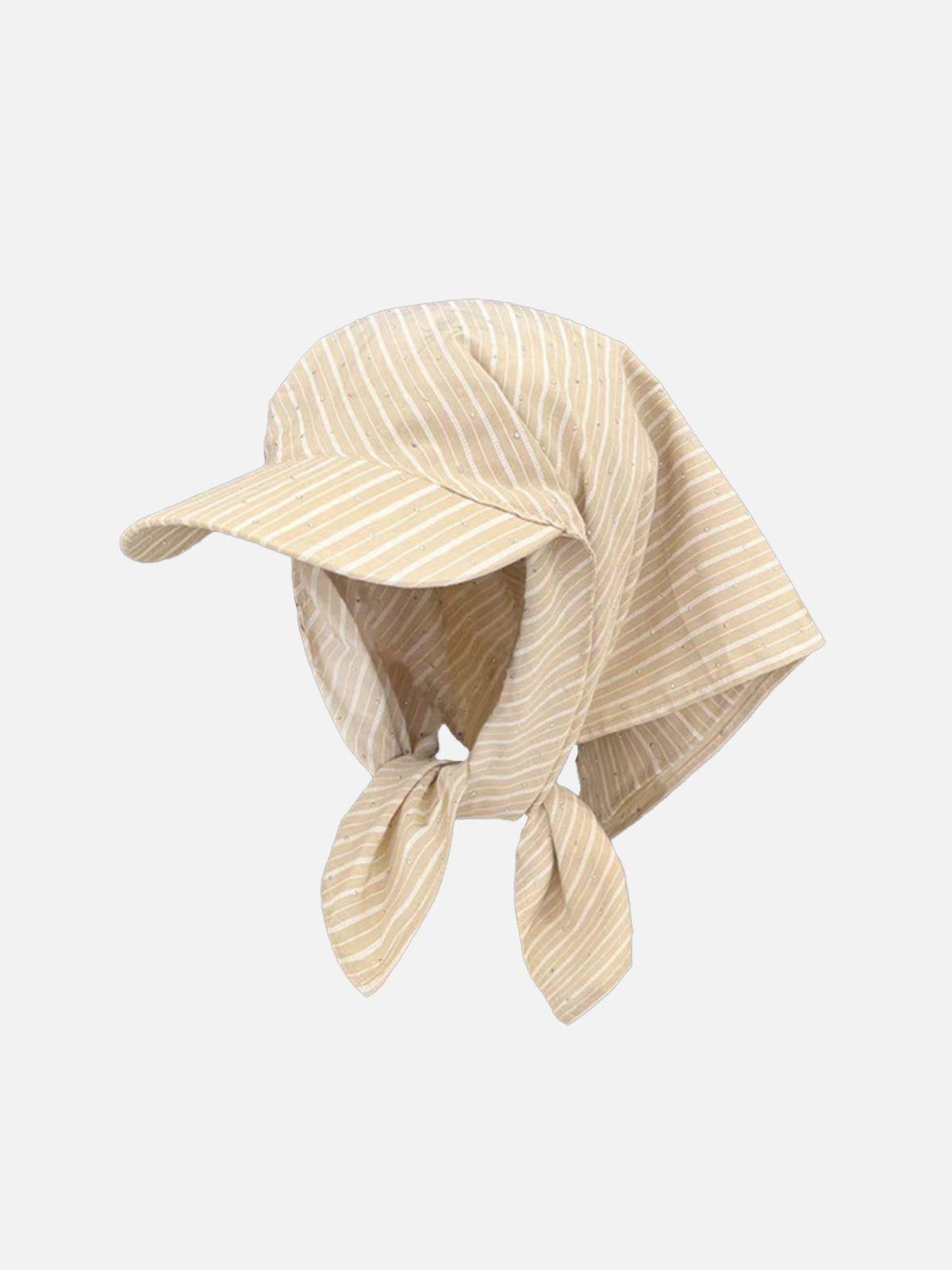 Stripe Rhinestone Bandana Cap Product Image