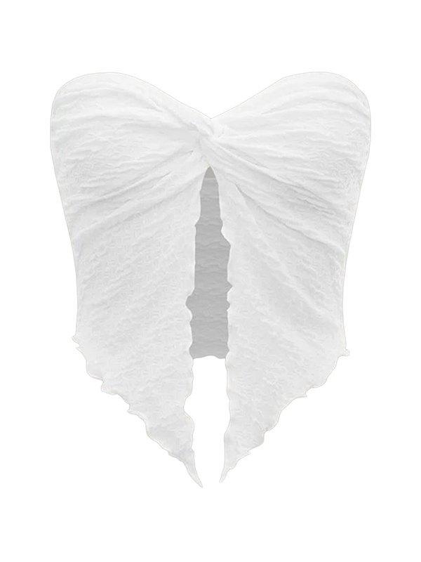 Pleated Halter Bandeau Top Product Image