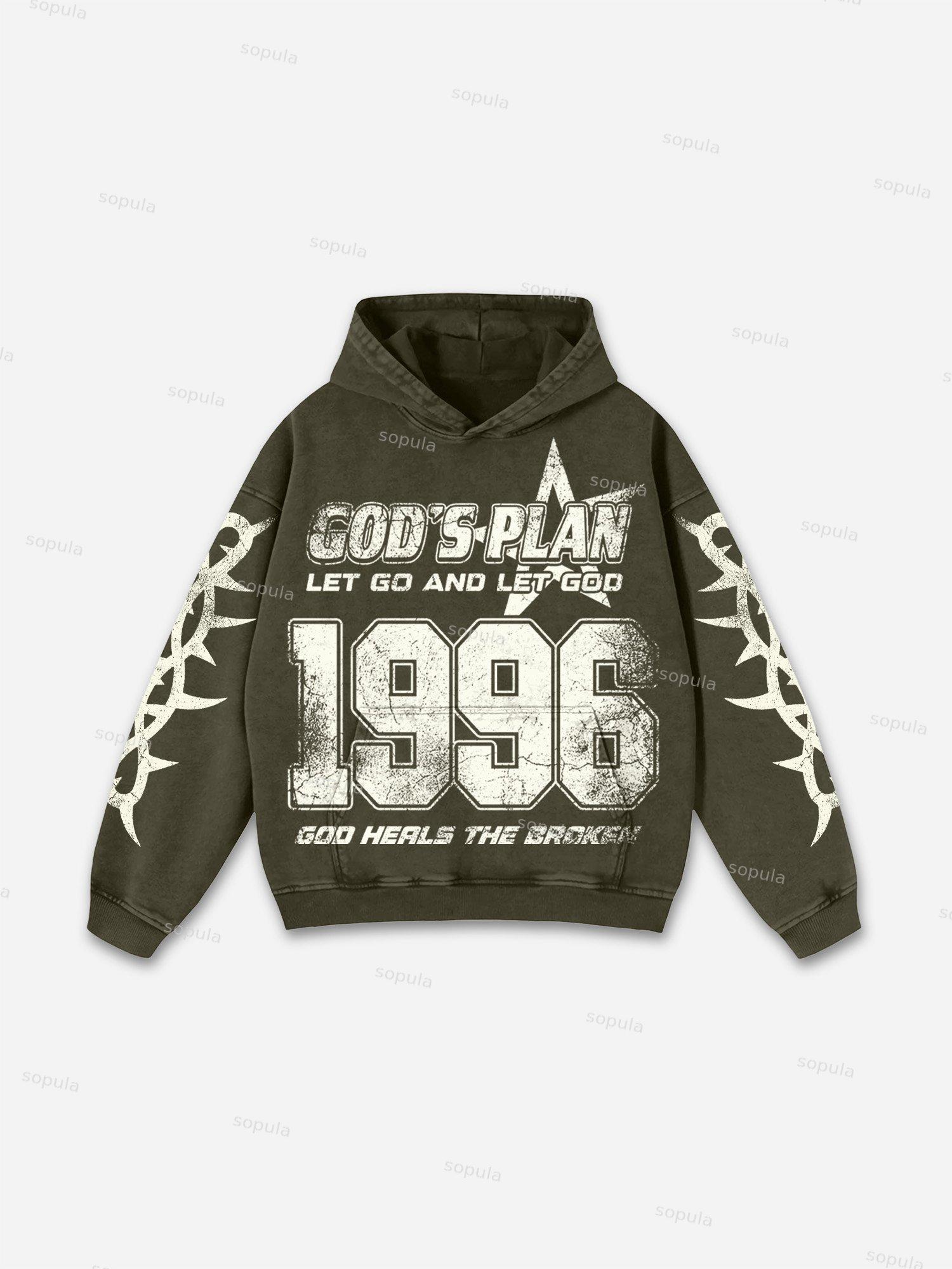 Boyz N The Hood Vintage Aged Graphic Acid Wash Hoodie Product Image