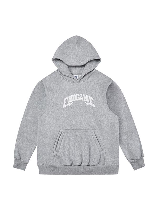 Men's Letter Print Oversized Hoodie Product Image