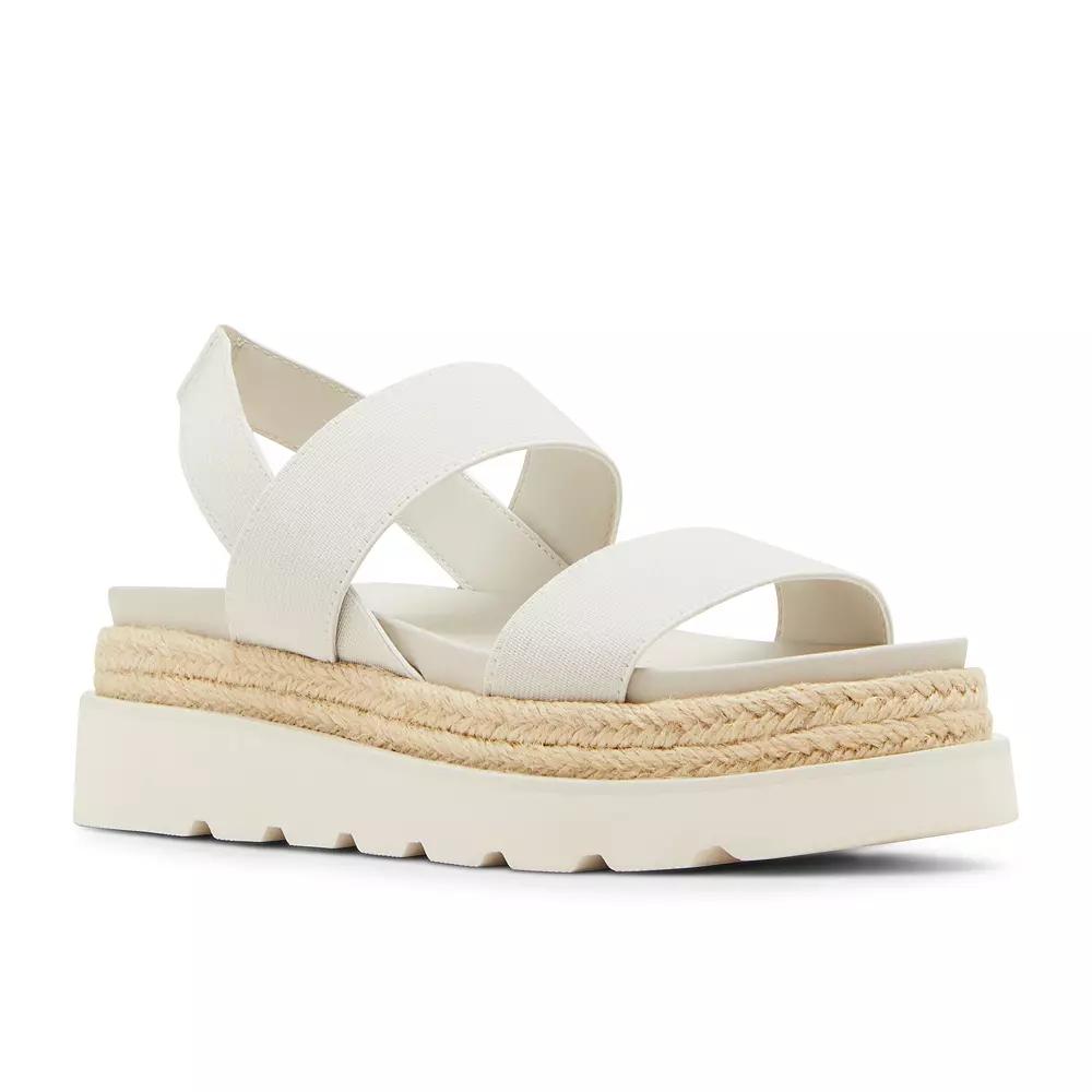 madden girl Marccyy Women's Platform Sandals, Size: 8.5, Ivory Product Image