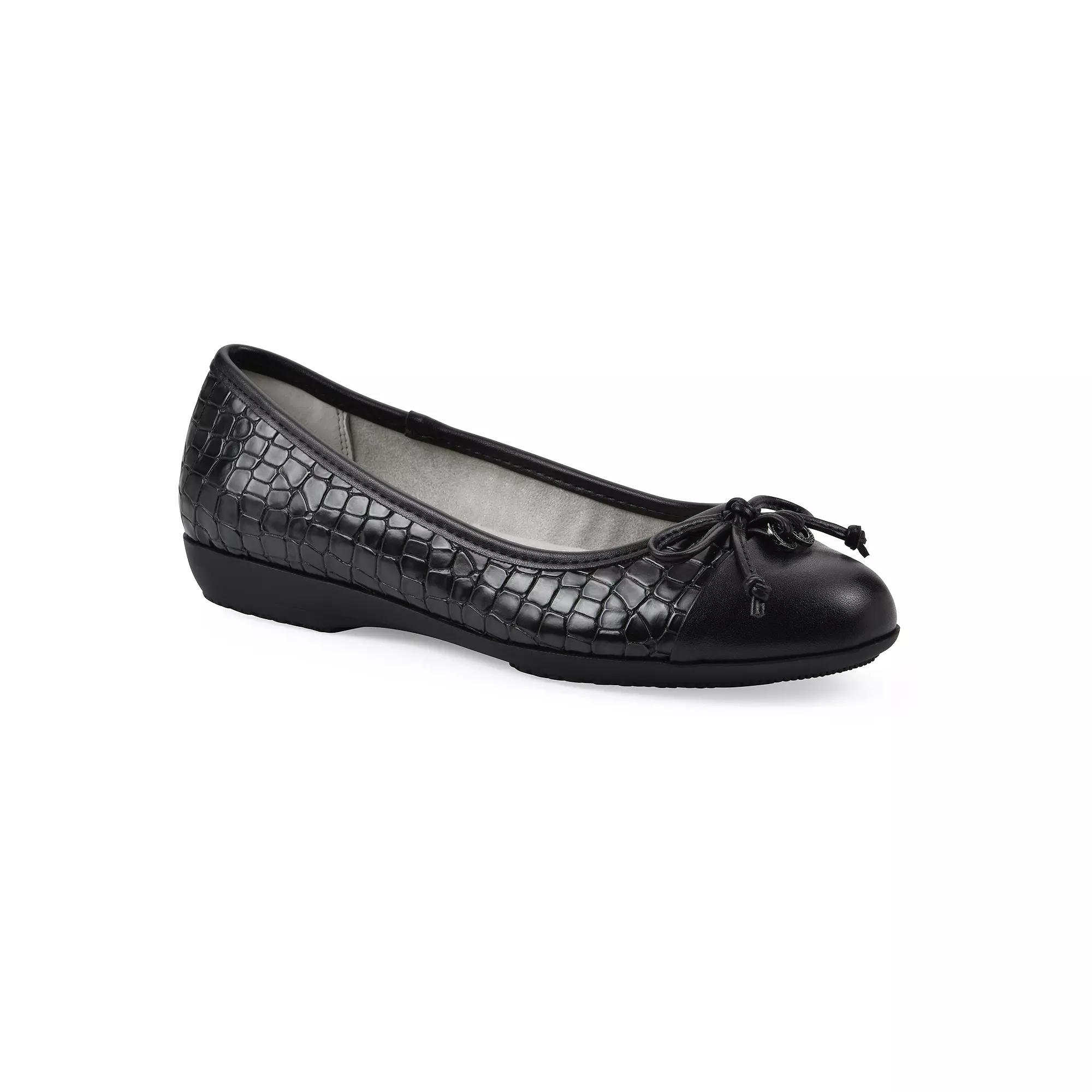 Cliffs by White Mountain Careen Women's Ballet Flats, Size: 8.5 Wide, Black Smo Product Image