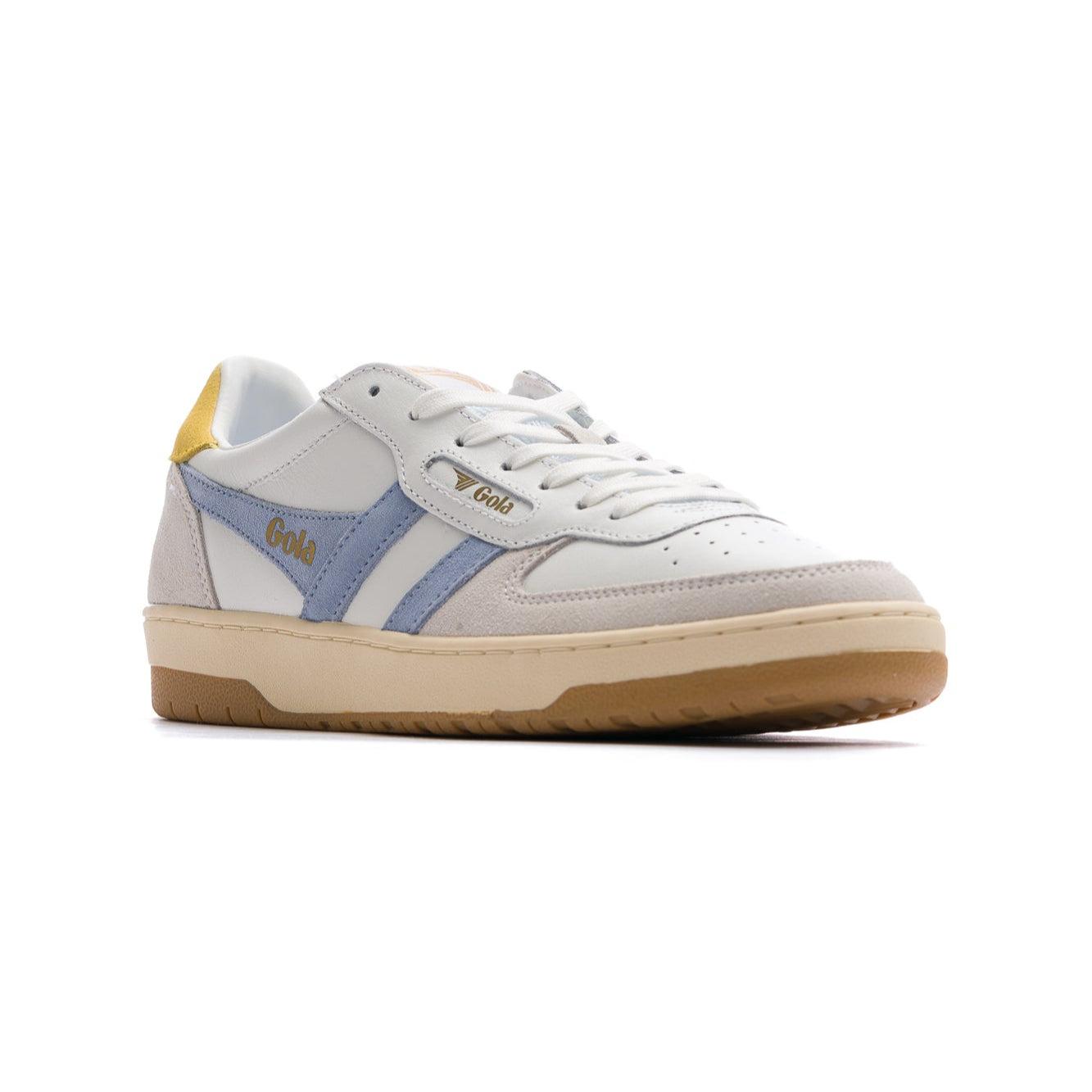 Gola Classics Women's Hawk Sneakers - White/Air/Pollen Product Image