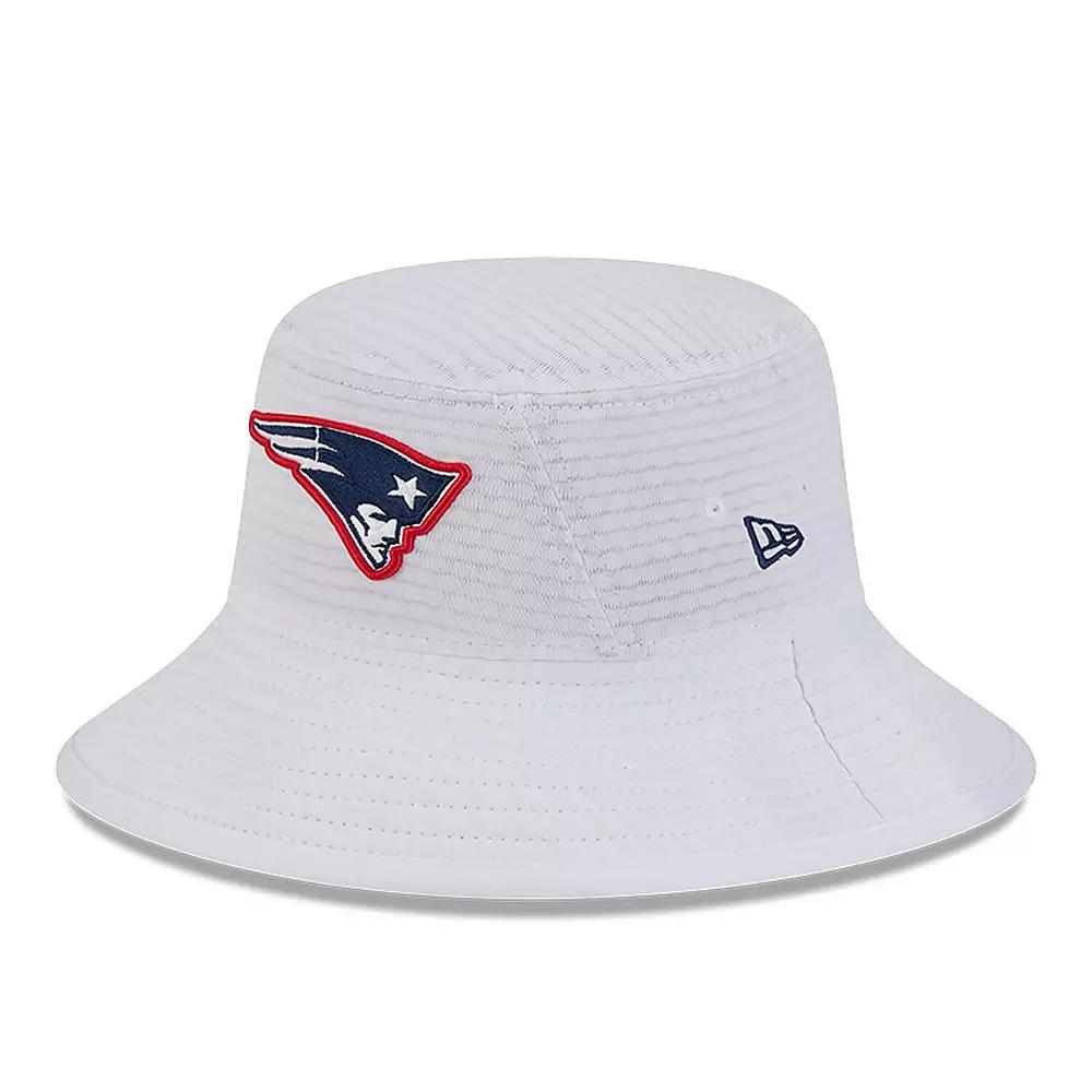 Men's New Era White New England Patriots 2024 NFL Training Camp Stretch Bucket Hat Product Image