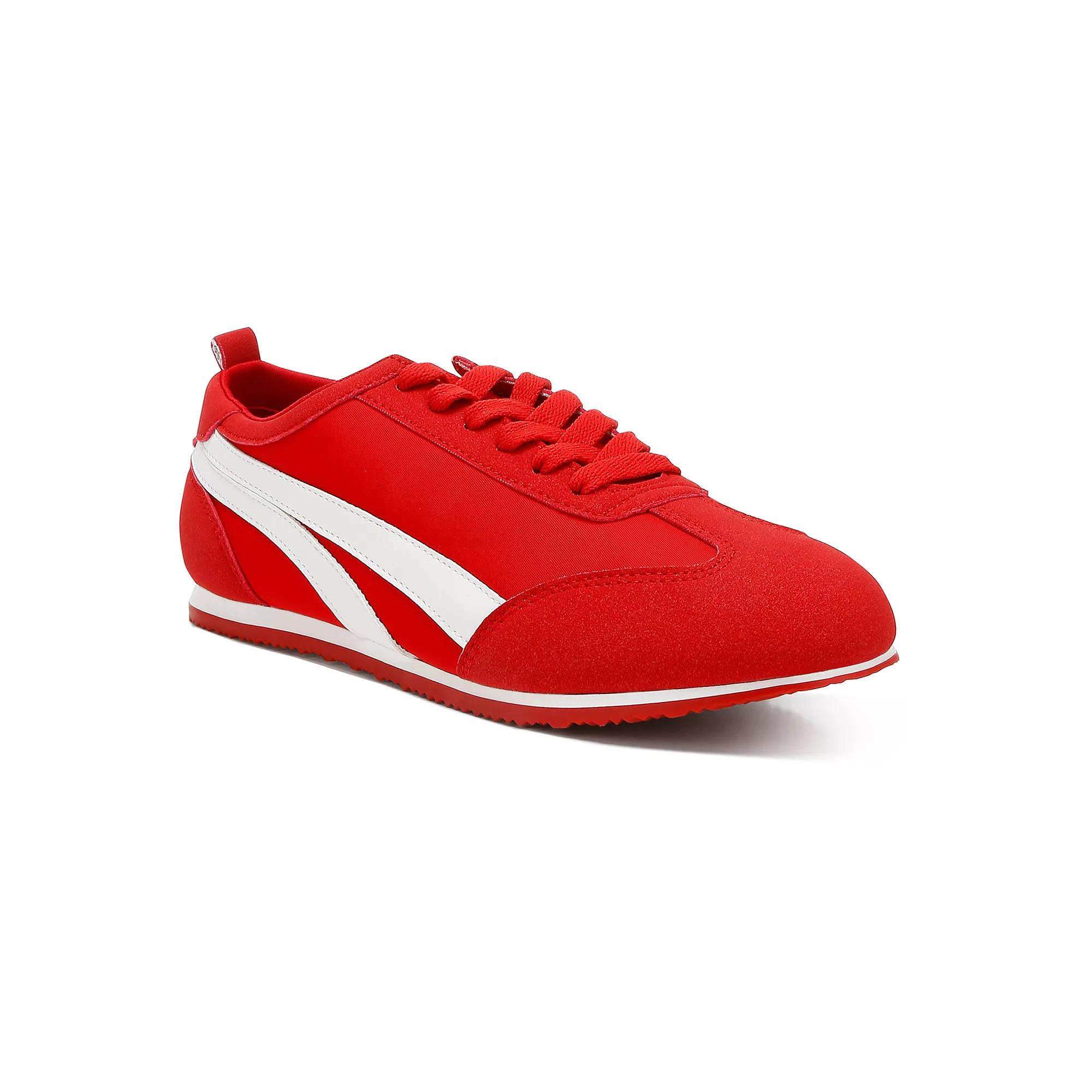 London Rag Montek Women's Metallic Lace-Up Sneakers,  Product Image