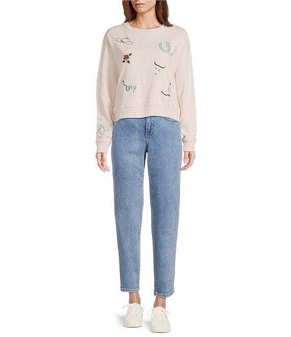 Pendleton Graphic Western Print Crew Neck Long Sleeve French Terry Pullover Product Image