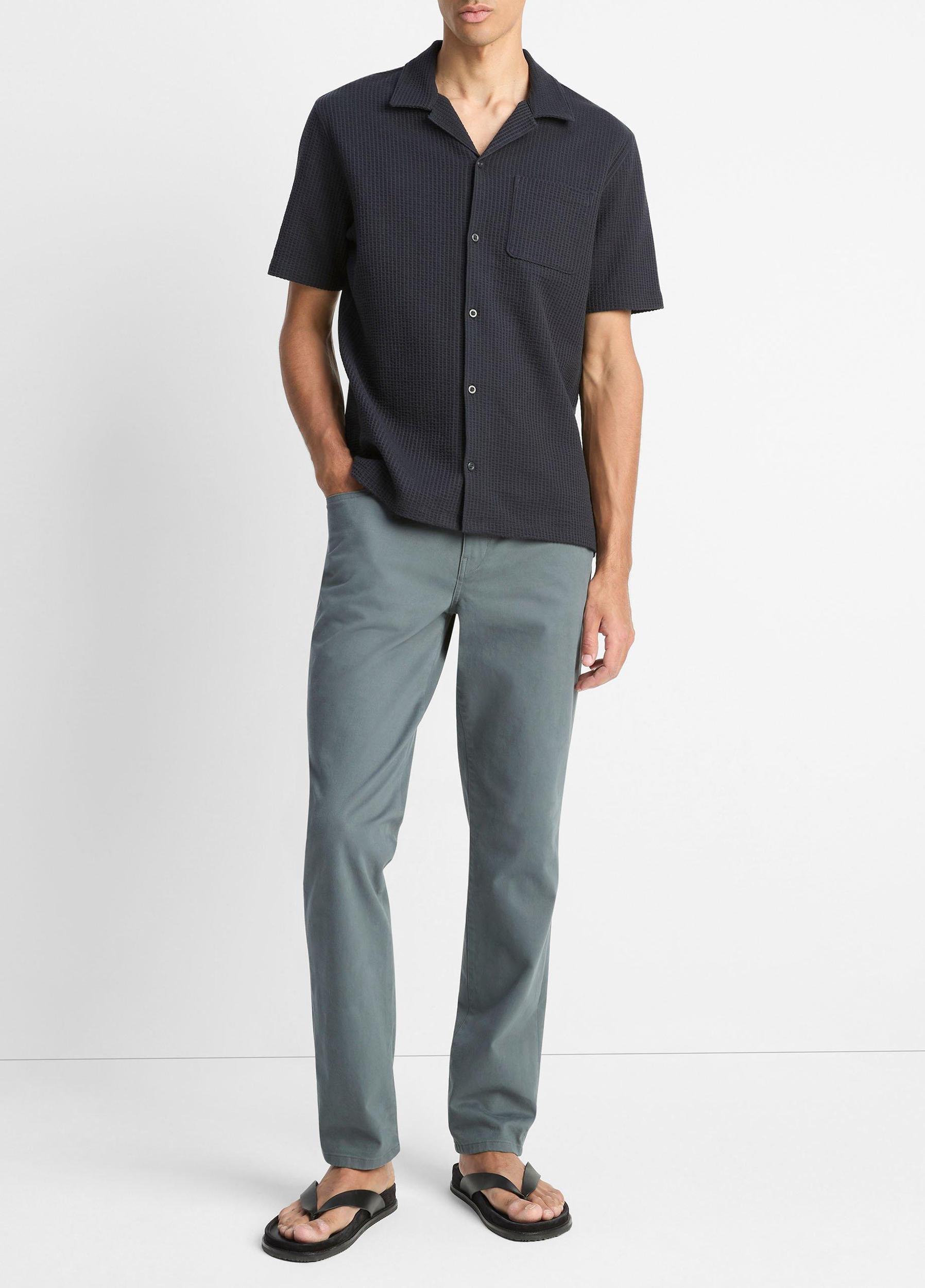 Seersucker-Knit Cotton Cabana Shirt Product Image