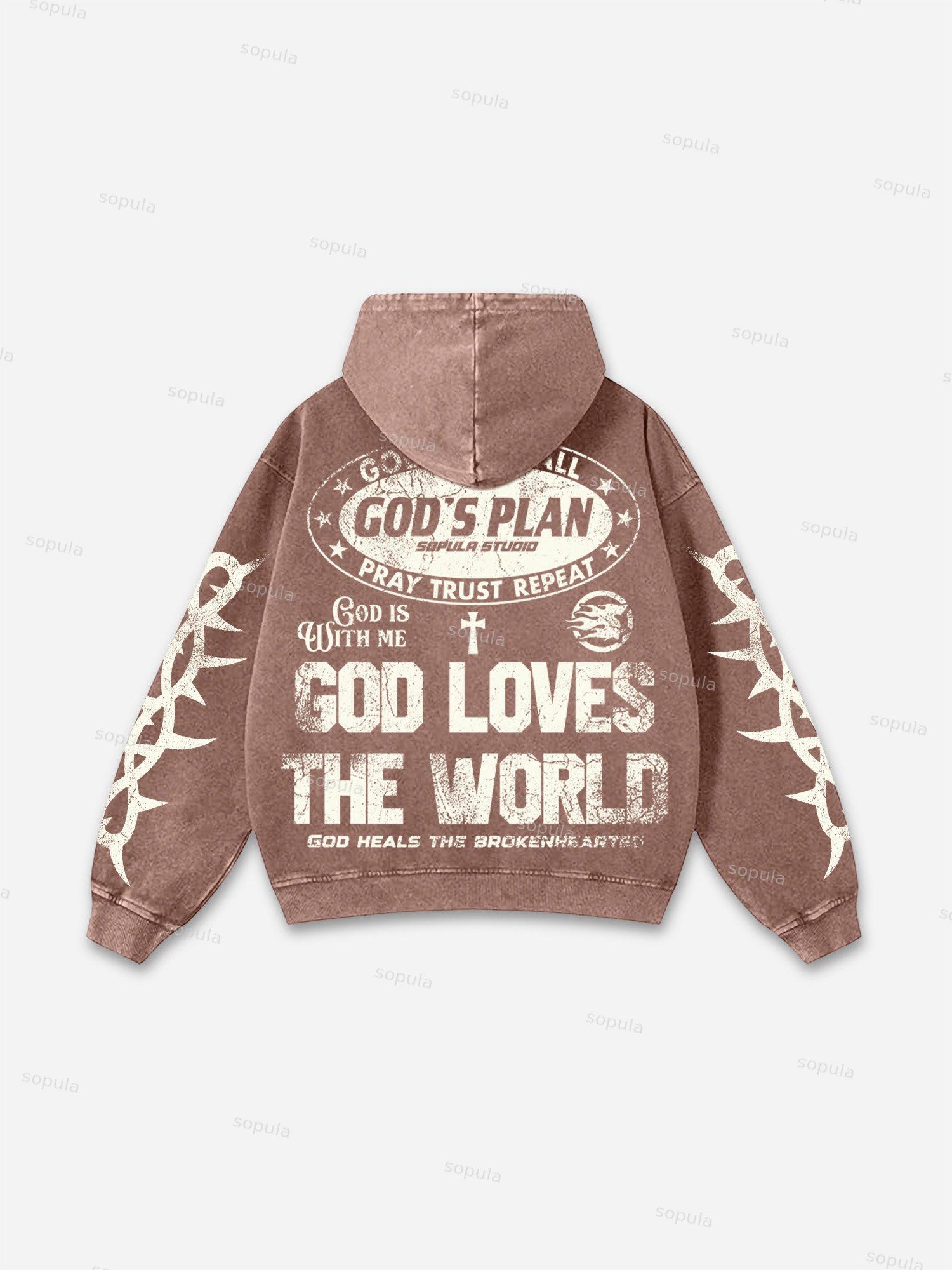 Boyz N The Hood Vintage Aged Graphic Acid Wash Hoodie Product Image