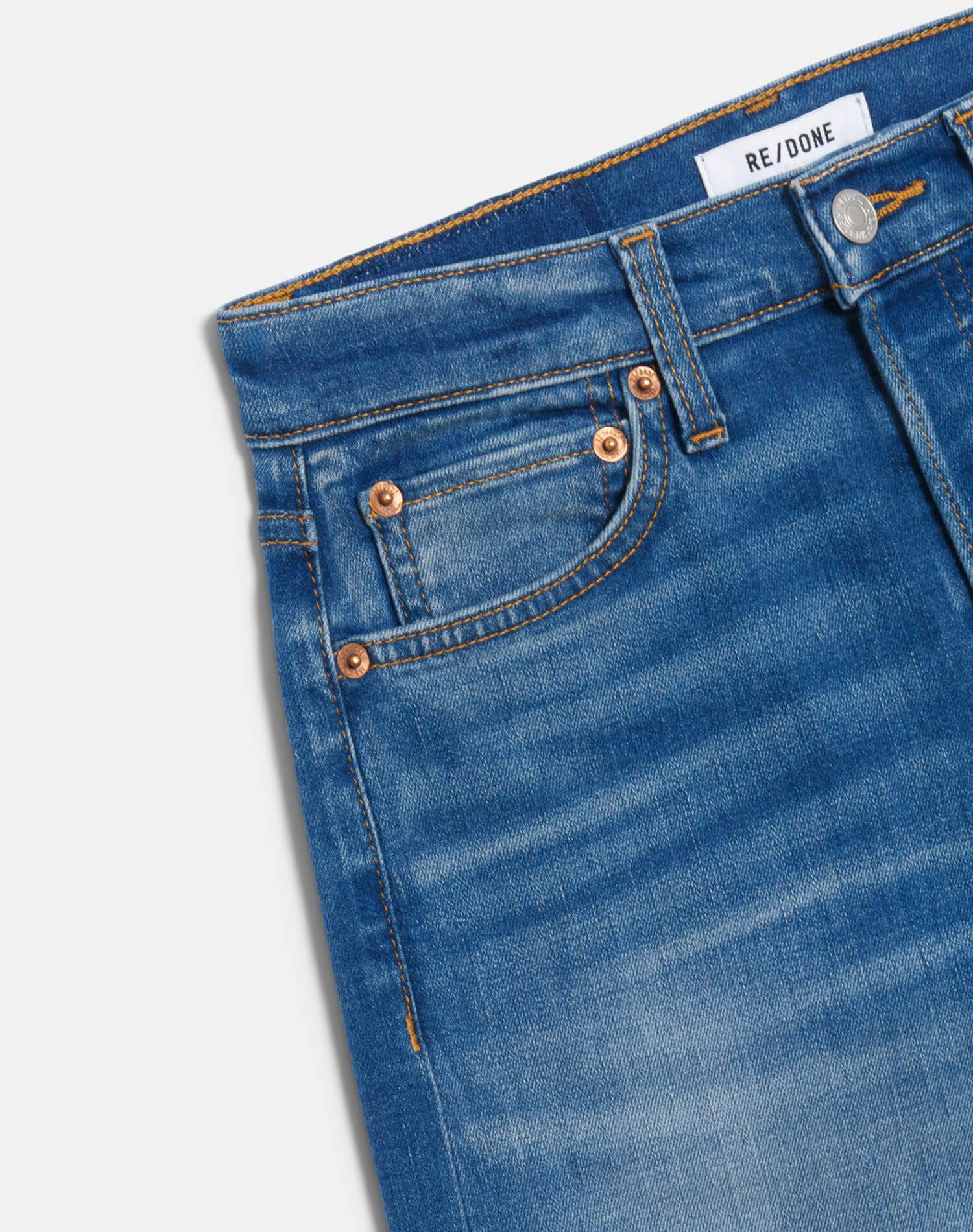 Comfort Stretch Mid Rise Wide Leg Crop - Viper Blue Product Image