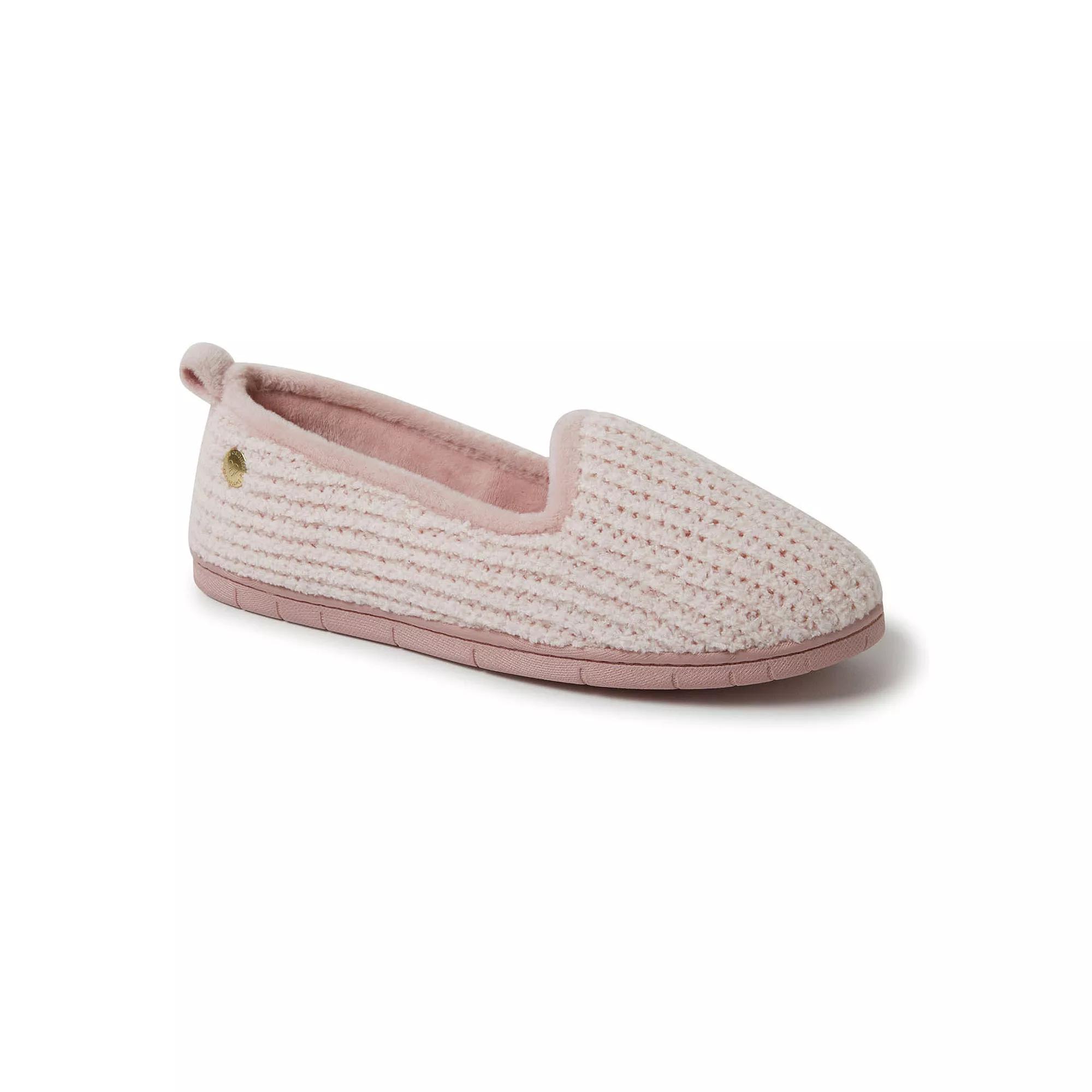 Dearfoams Rachel Womens Marled Chenille Closed Back Slippers Product Image