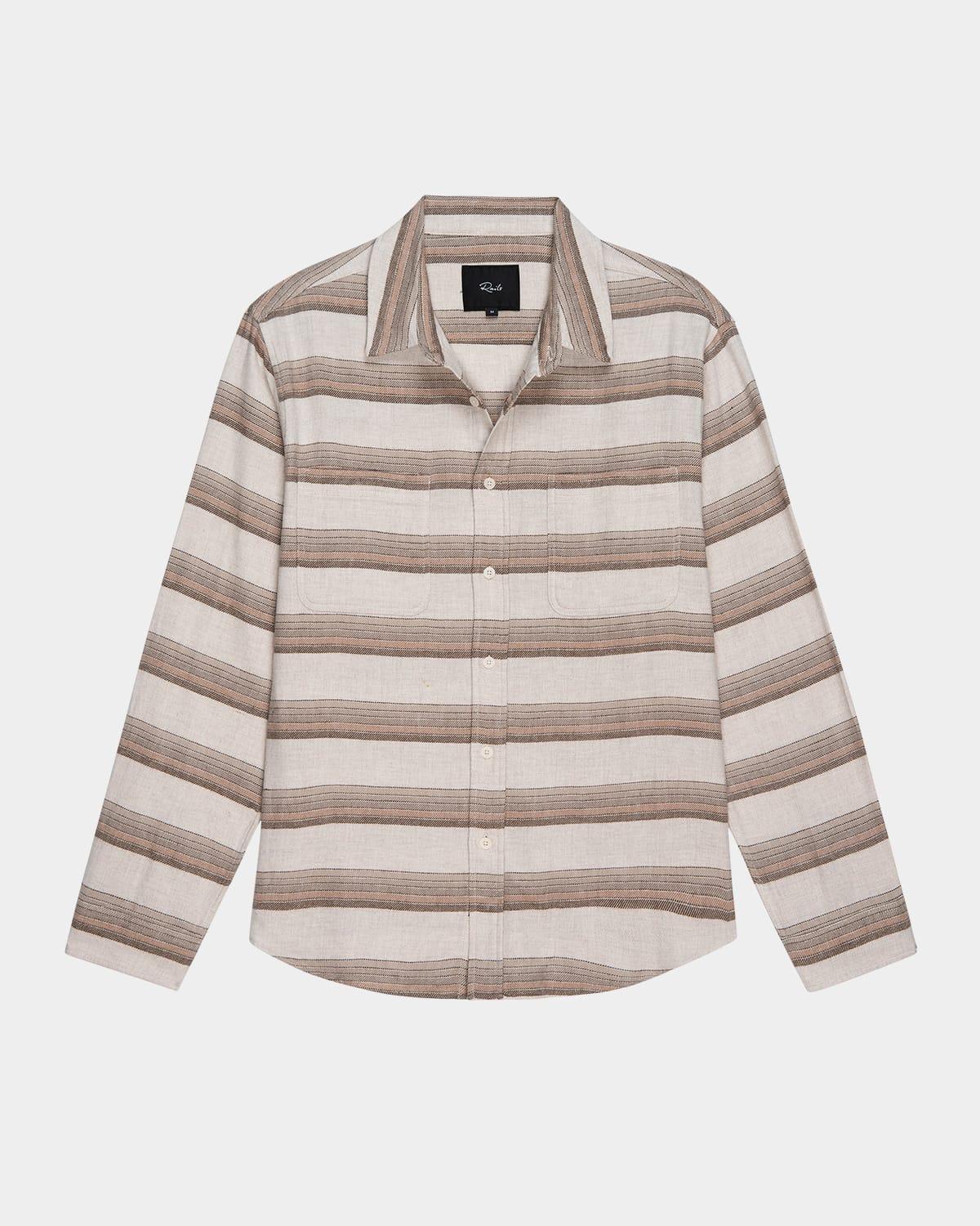Mens Ivan Striped Button-Down Shirt Product Image