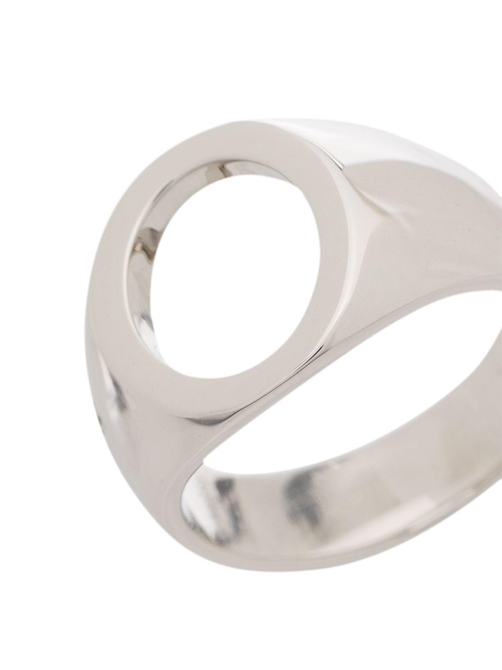 sterling silver oval open ring Product Image