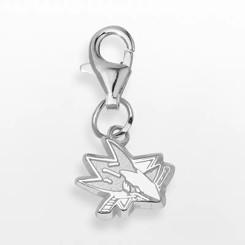 LogoArt San Jose Sharks Sterling Silver Logo Charm, Women's Product Image