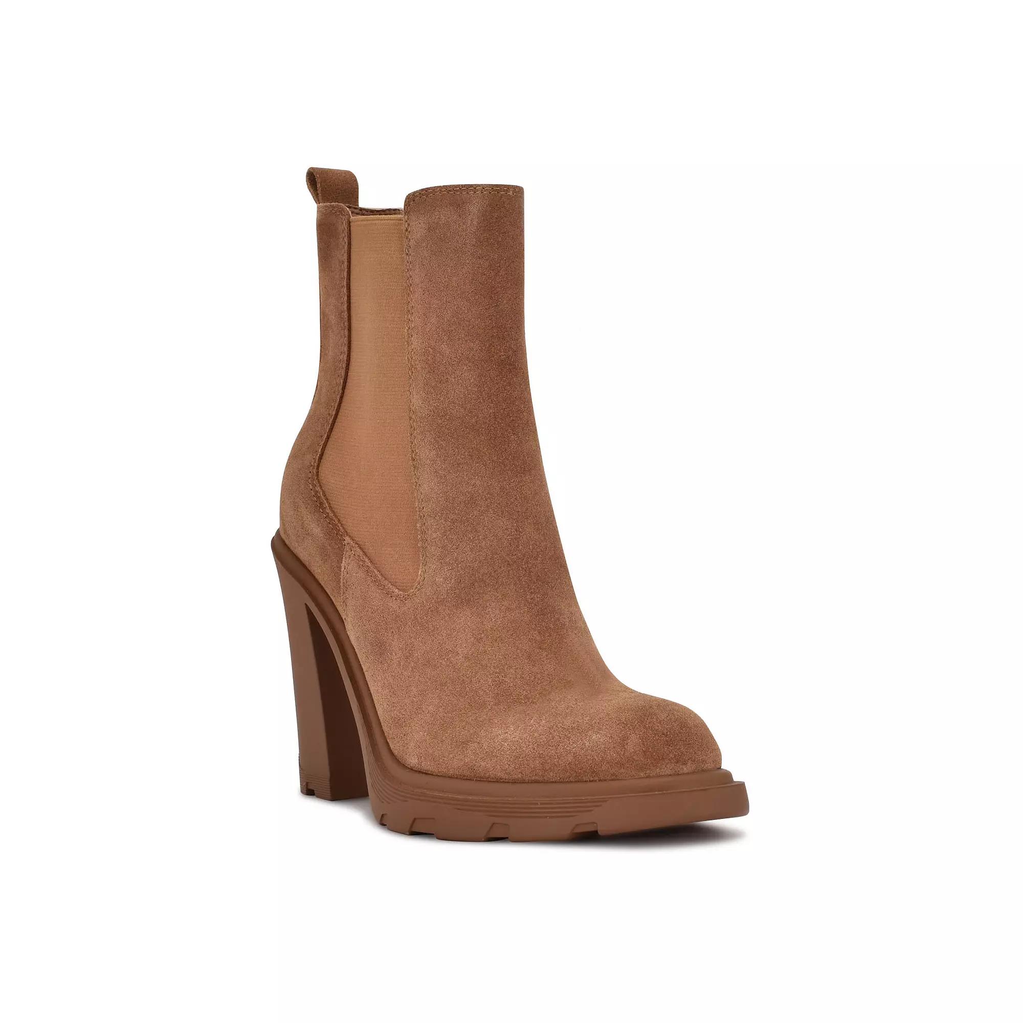 Nine West Ream Women's Suede Chelsea Boots, Size: 6, Red Suede Product Image