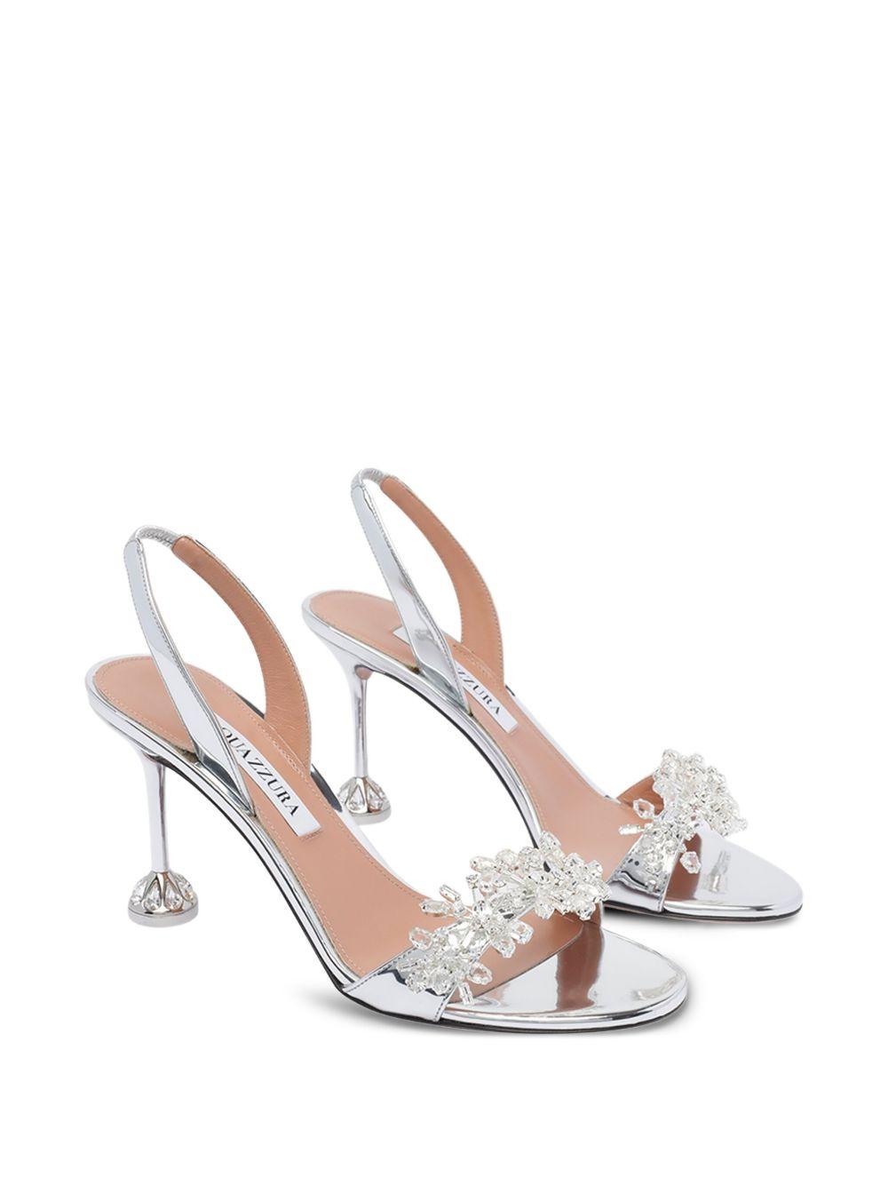 85mm crystal-embellished slingback sandals Product Image