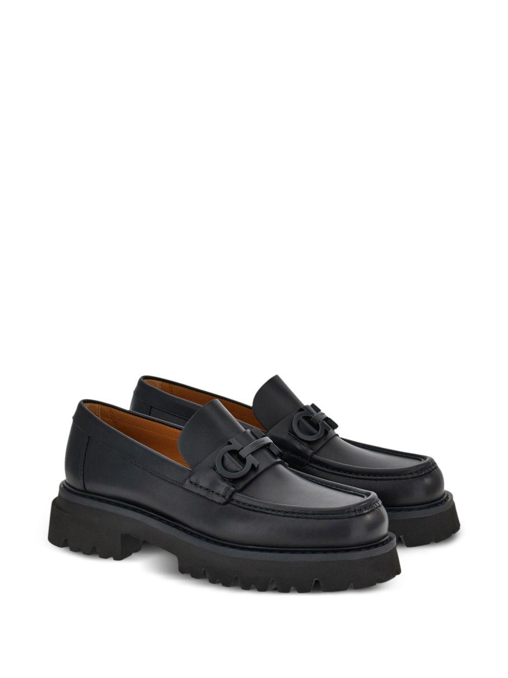 Florian square-toe leather loafers Product Image