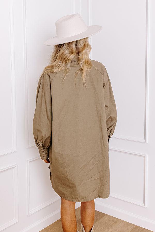 Major Icon Tunic Dress In Sage Product Image