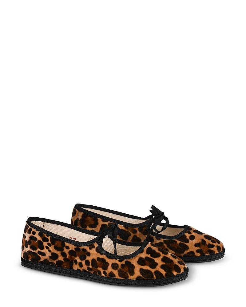 Womens Timeless Brigitte Tiepolo Leopard Cotton Velvet Slippers Product Image