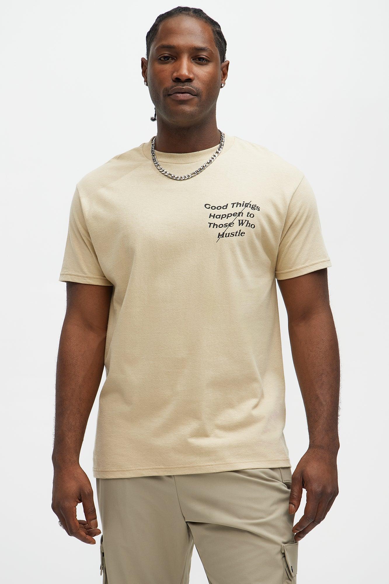 Hustle Good Things Short Sleeve Tee - Sand Product Image