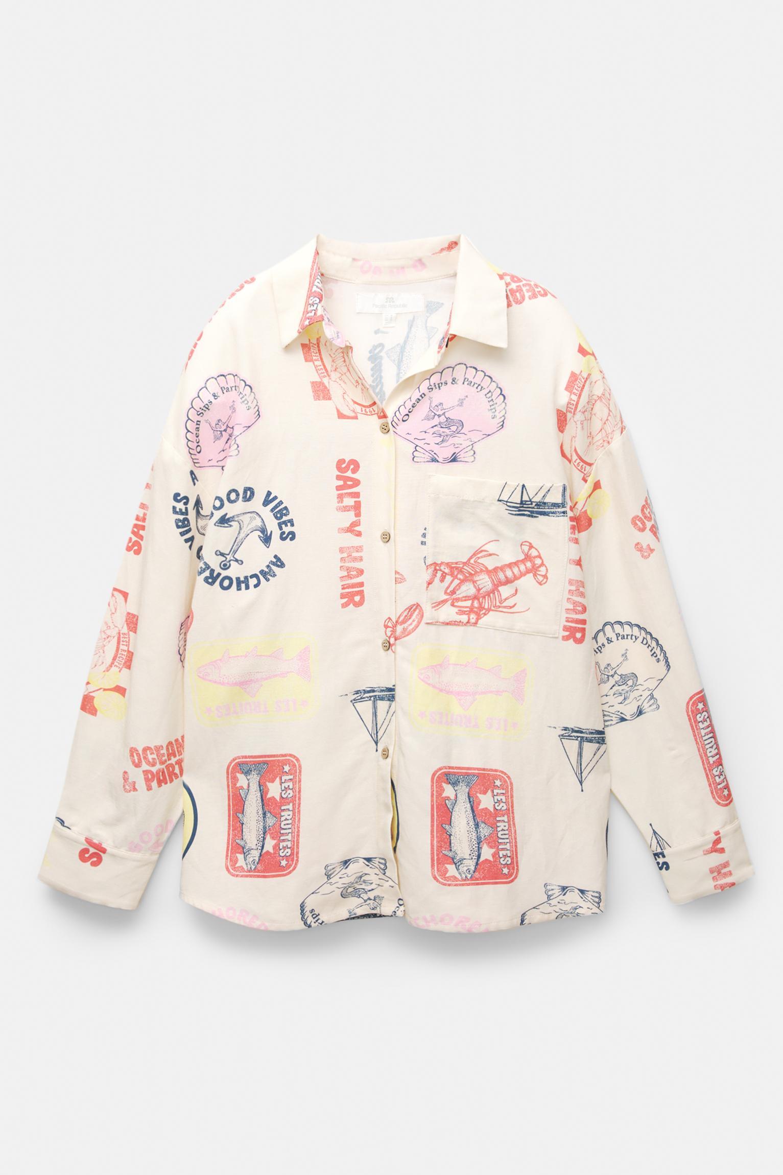 Printed long sleeve shirt Product Image