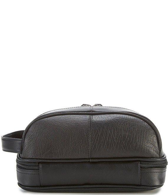 Roundtree & Yorke Bottom Zip Leather Travel Kit Product Image