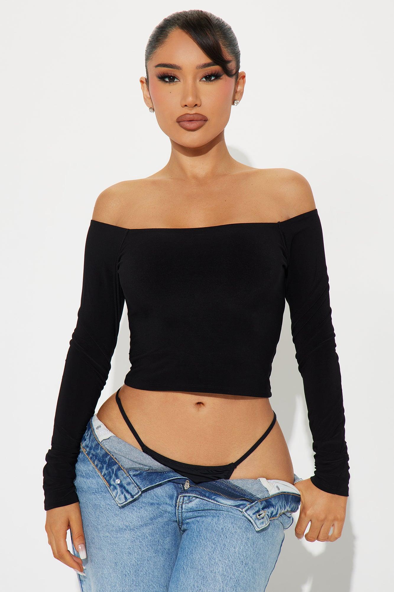 Lick Me Charm Back Thong Panty - Black Product Image