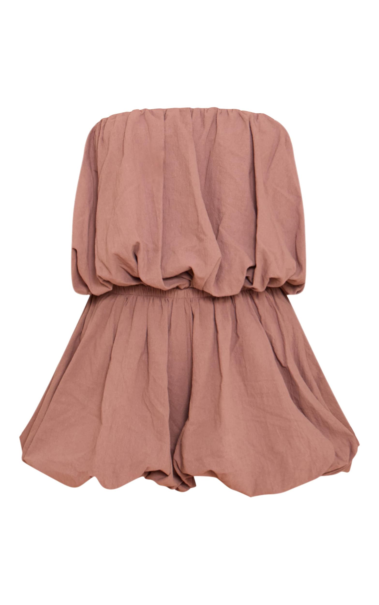 Mushroom Puffball Detail Bandeau Romper Product Image