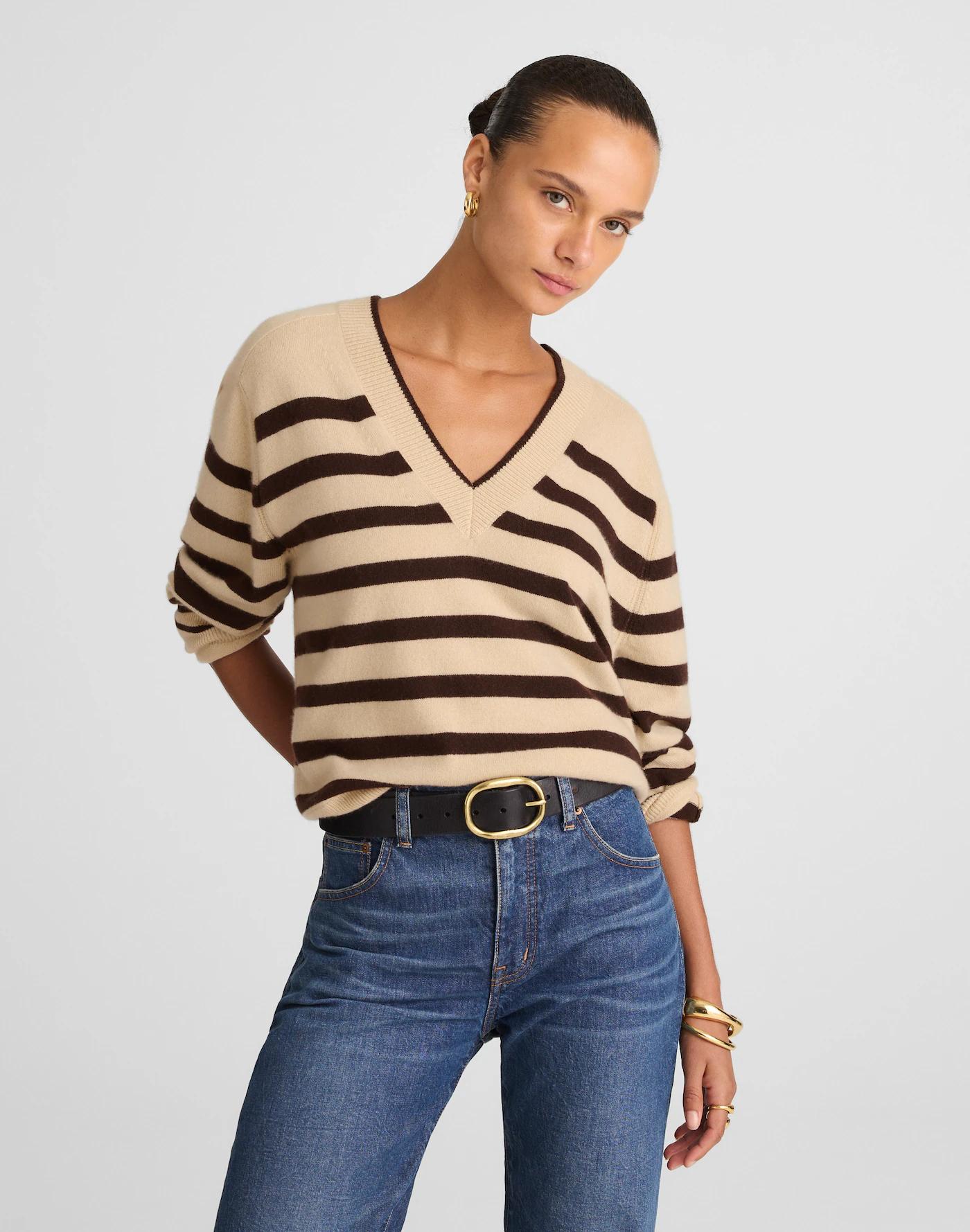 Cashmere V-Neck Sweater Product Image