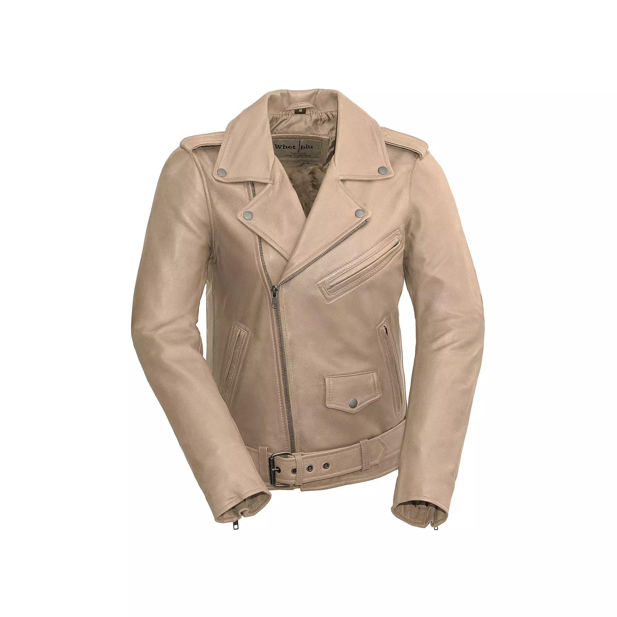 Women's Whet Blu Rebel Leather Motorcyle Jacket,  Product Image