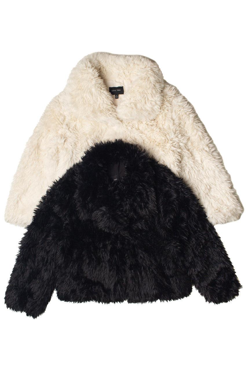 Shag Faux Fur Jacket Product Image