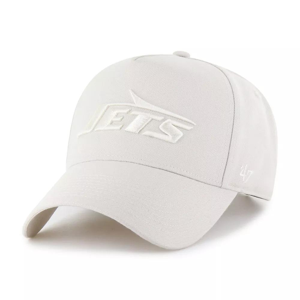 Men's '47 Cream New York Jets Ballpark Offside Adjustable Hat, Beige Product Image
