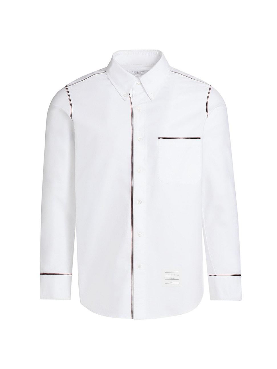 Mens Cotton Straight-Fit Oxford Shirt Product Image