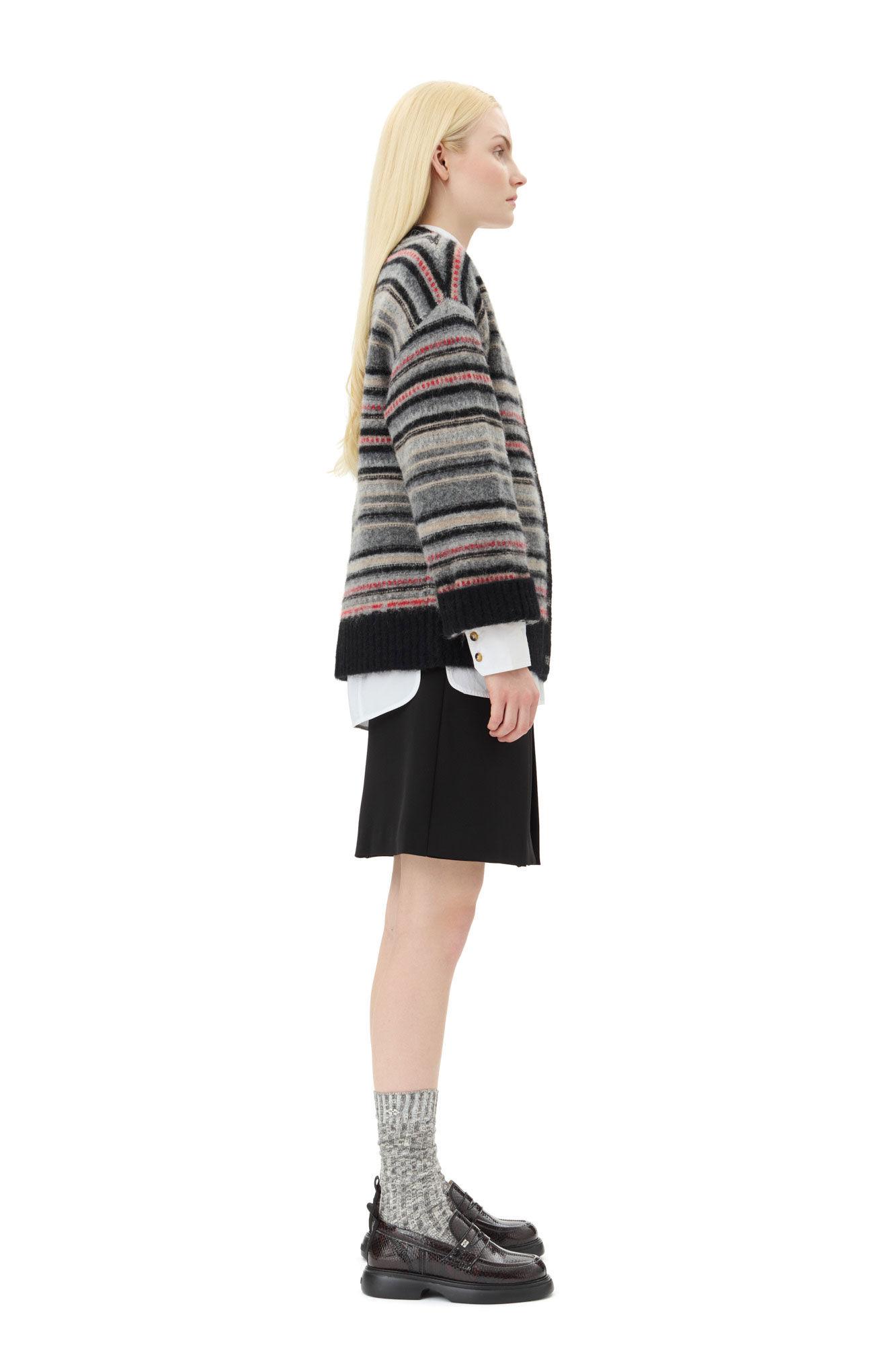 Stripe Boxy Cardigan Product Image