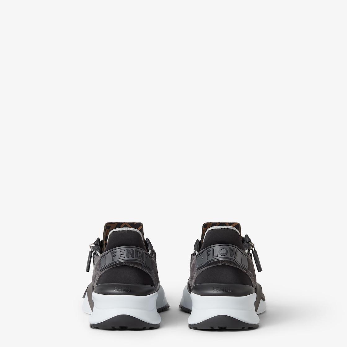 Fendi Flow Sneakers Black FF Jacquard running shoes Product Image