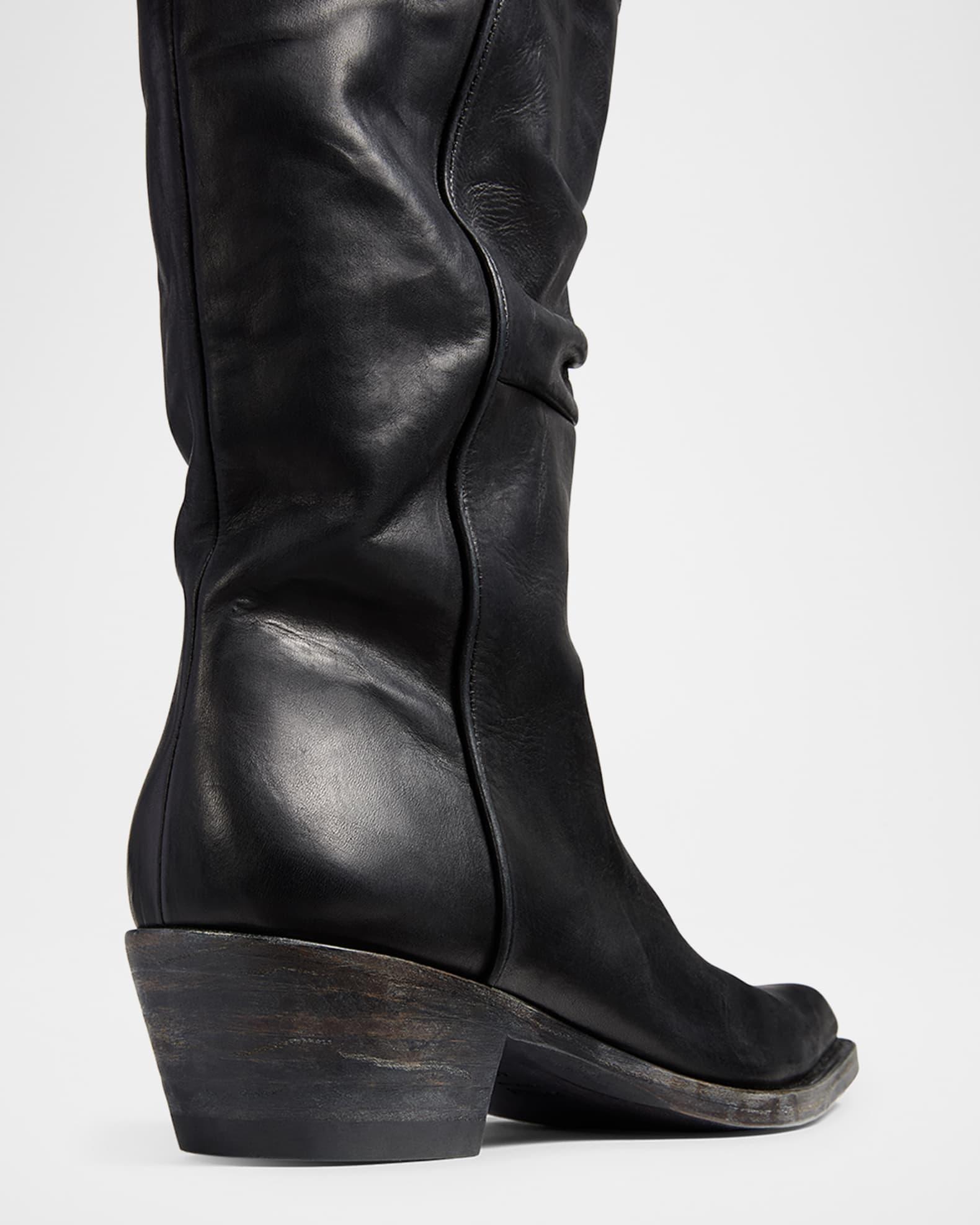 Clive Calfskin Moto Boots Product Image