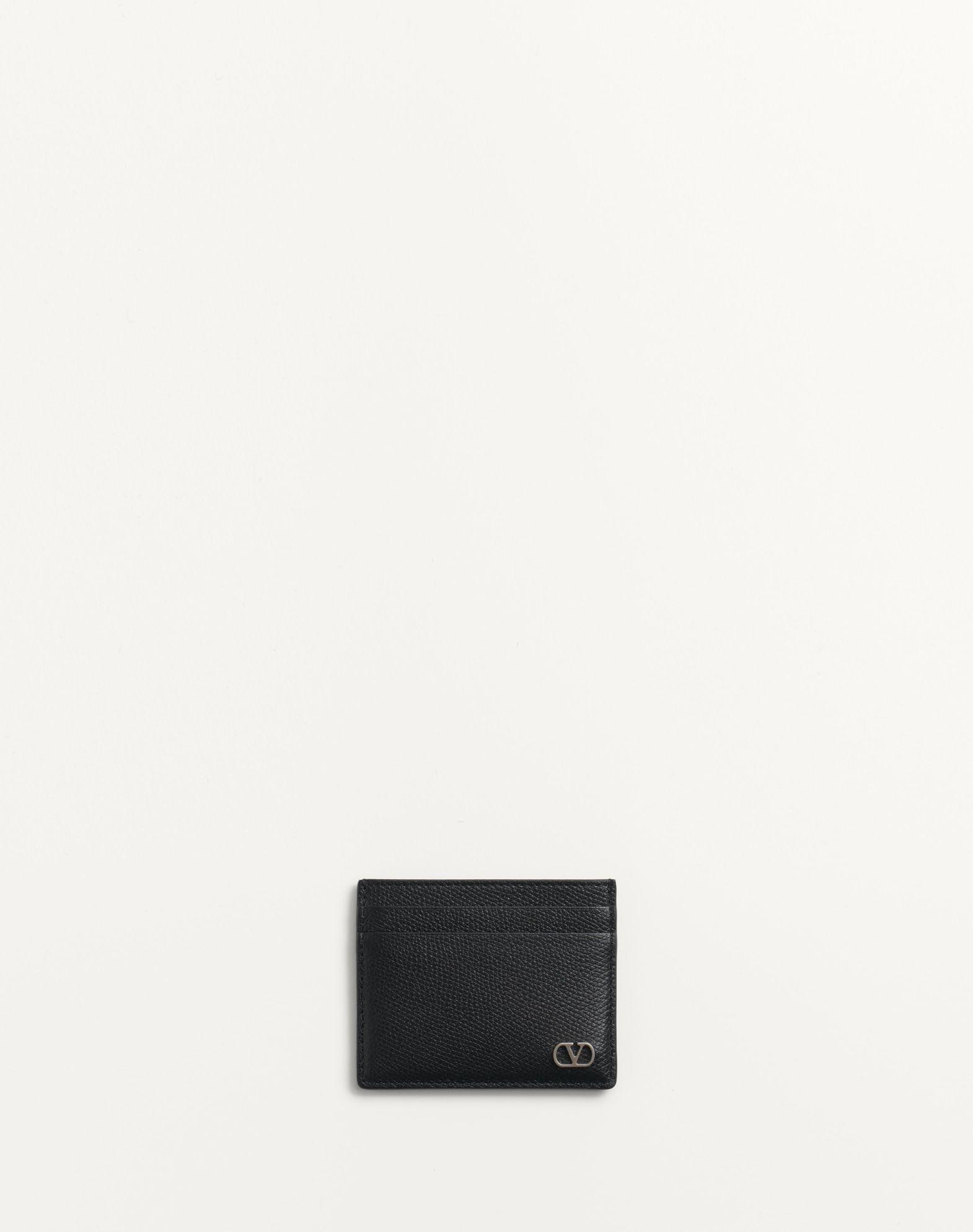 Valentino Garavani Vlogo Signature Cardholder In Grainy Calfskin Product Image