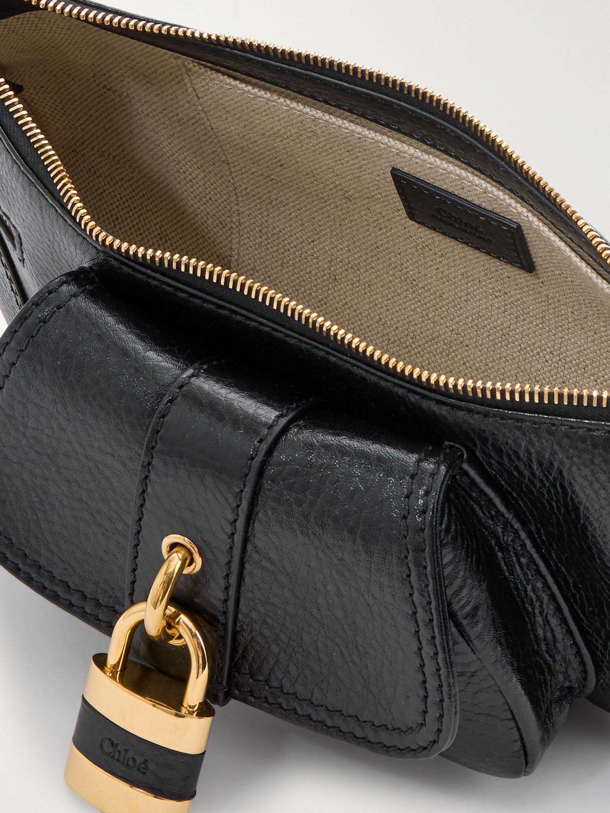 CHLOÉ The 99 Embellished Textured-leather Shoulder Bag In Black Product Image