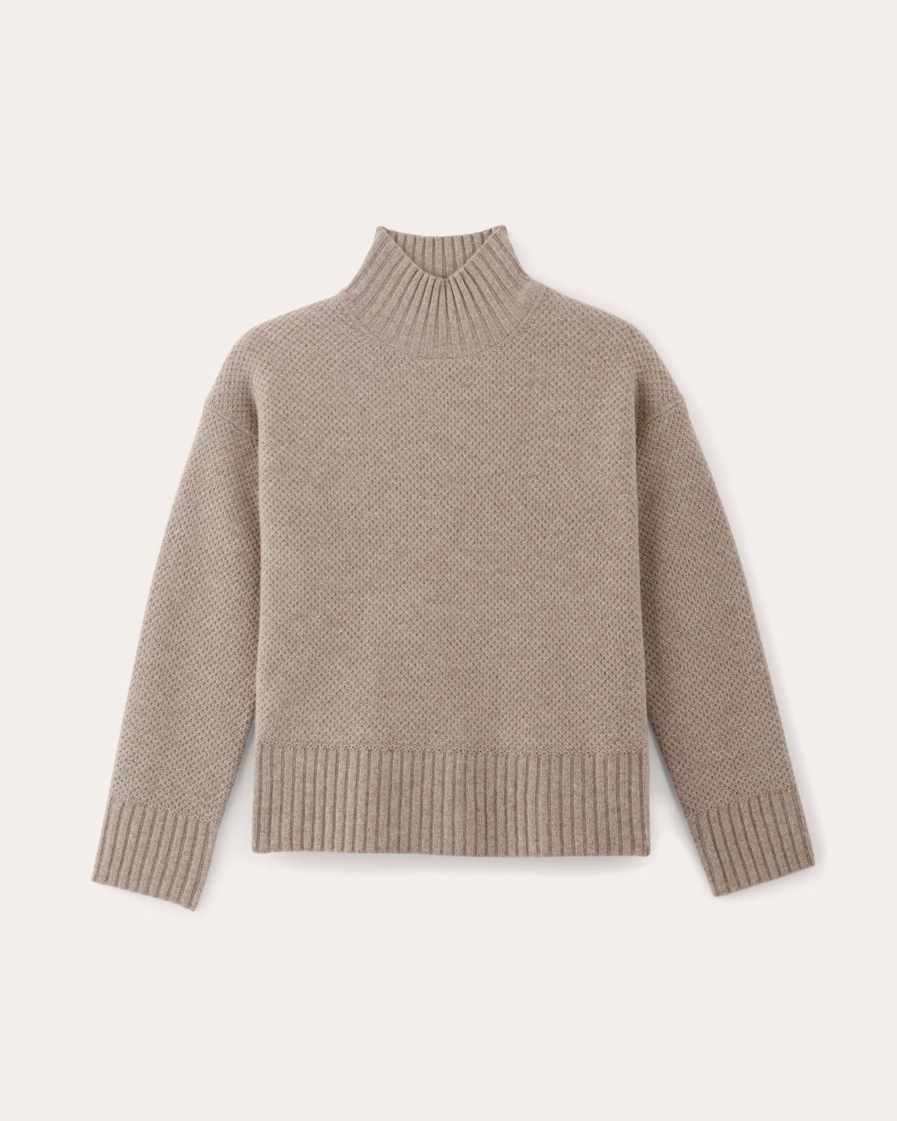 Womens Honeycomb Funnel Neck in Wool Cashmere Sweater by Everlane Product Image