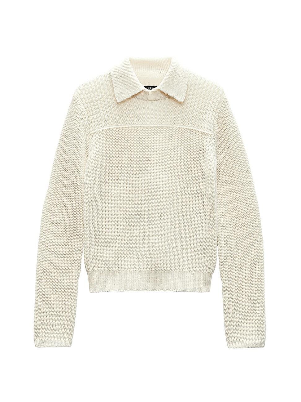 Womens Madix Ribbed Wool & Alpaca Polo Product Image