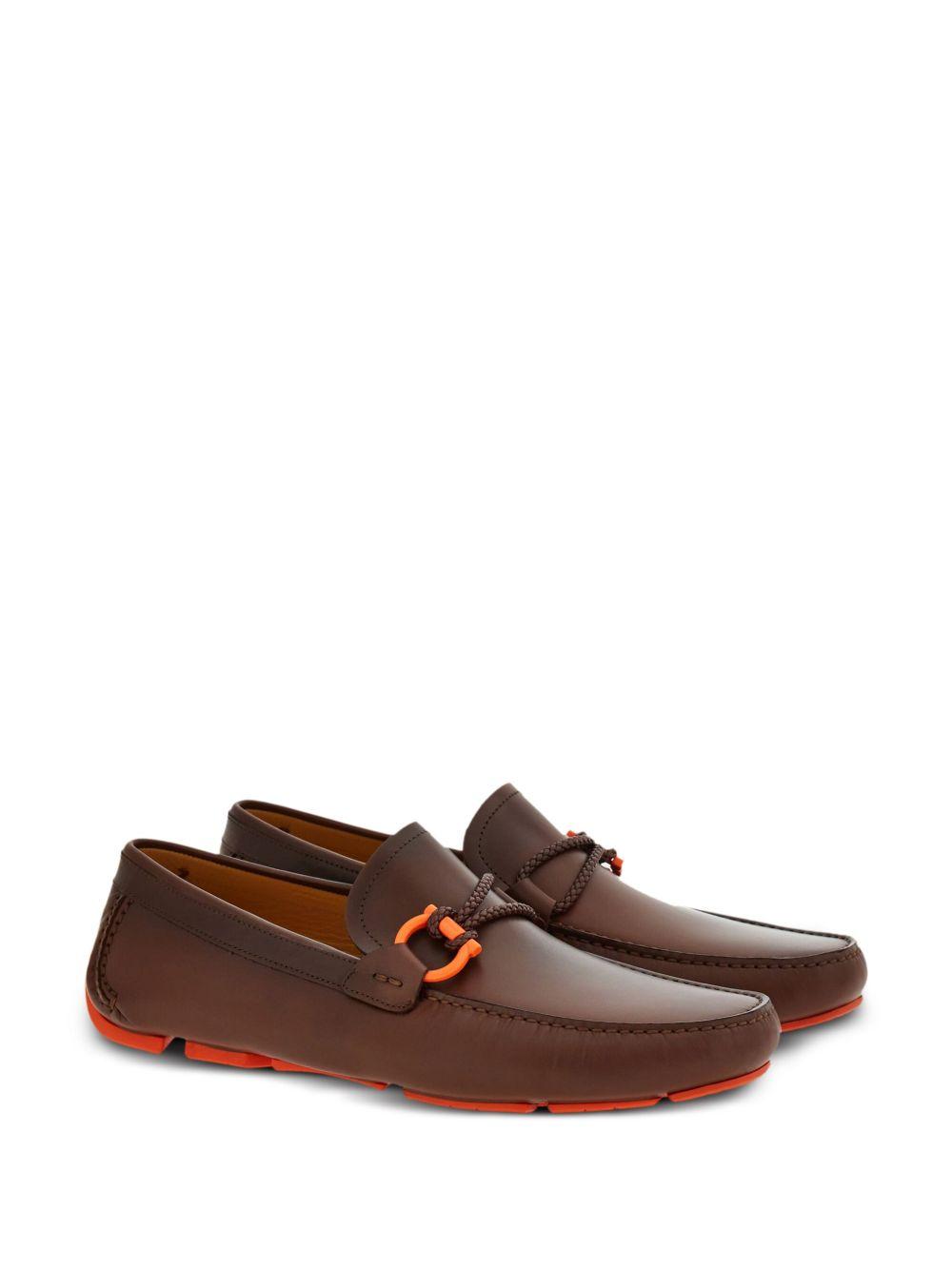 Gancini leather loafers  Product Image