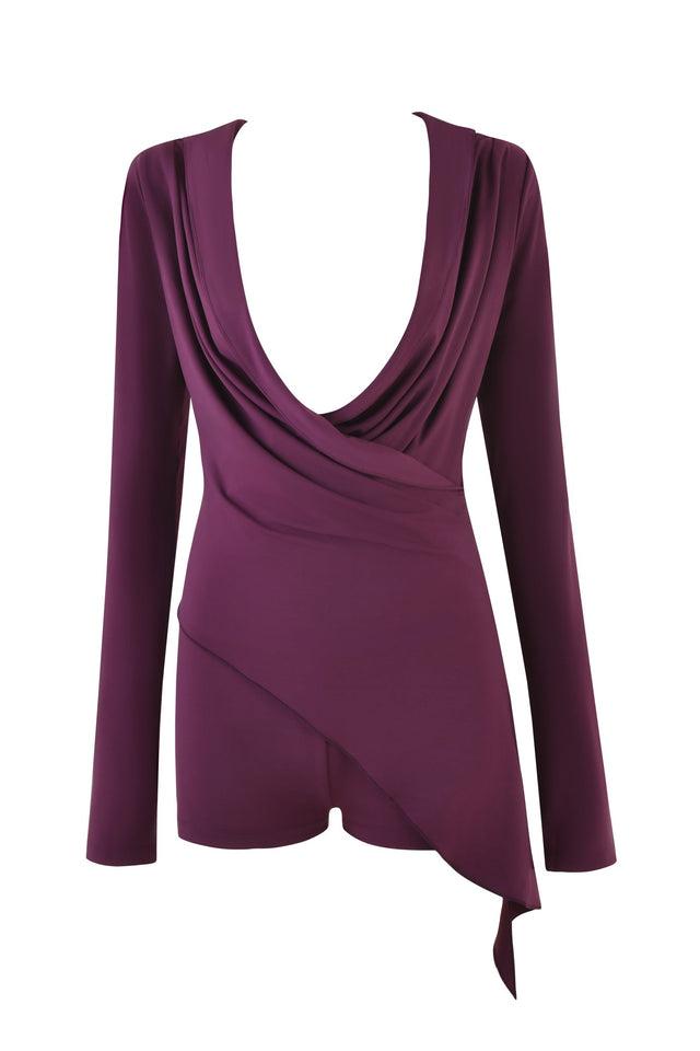 IRINA PLAYSUIT - PURPLE : PLUM Product Image