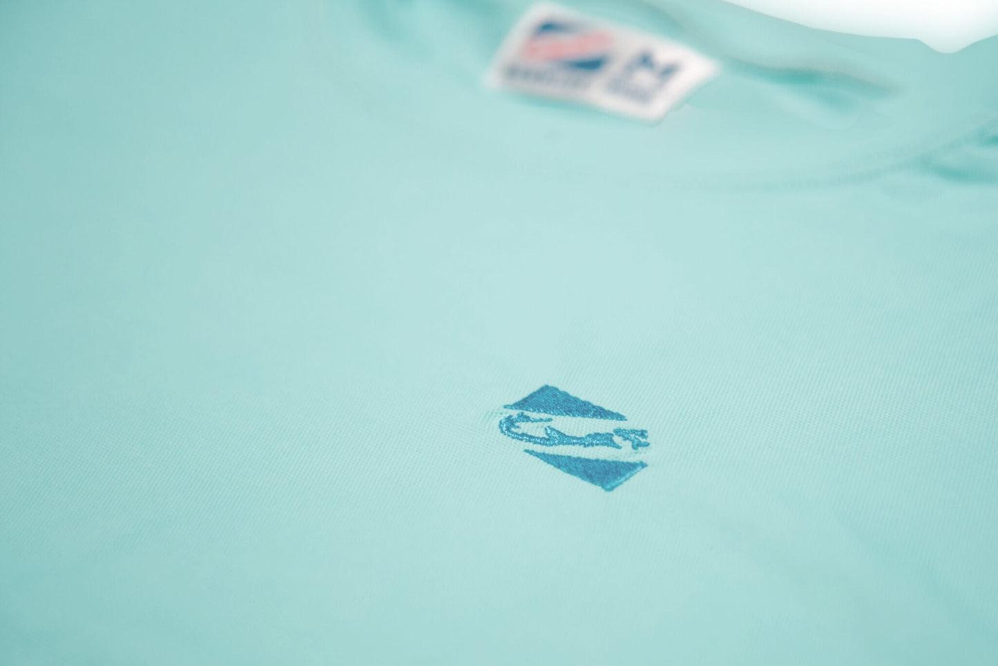 Bermies Men's Aqua Long Sleeve Tee Product Image