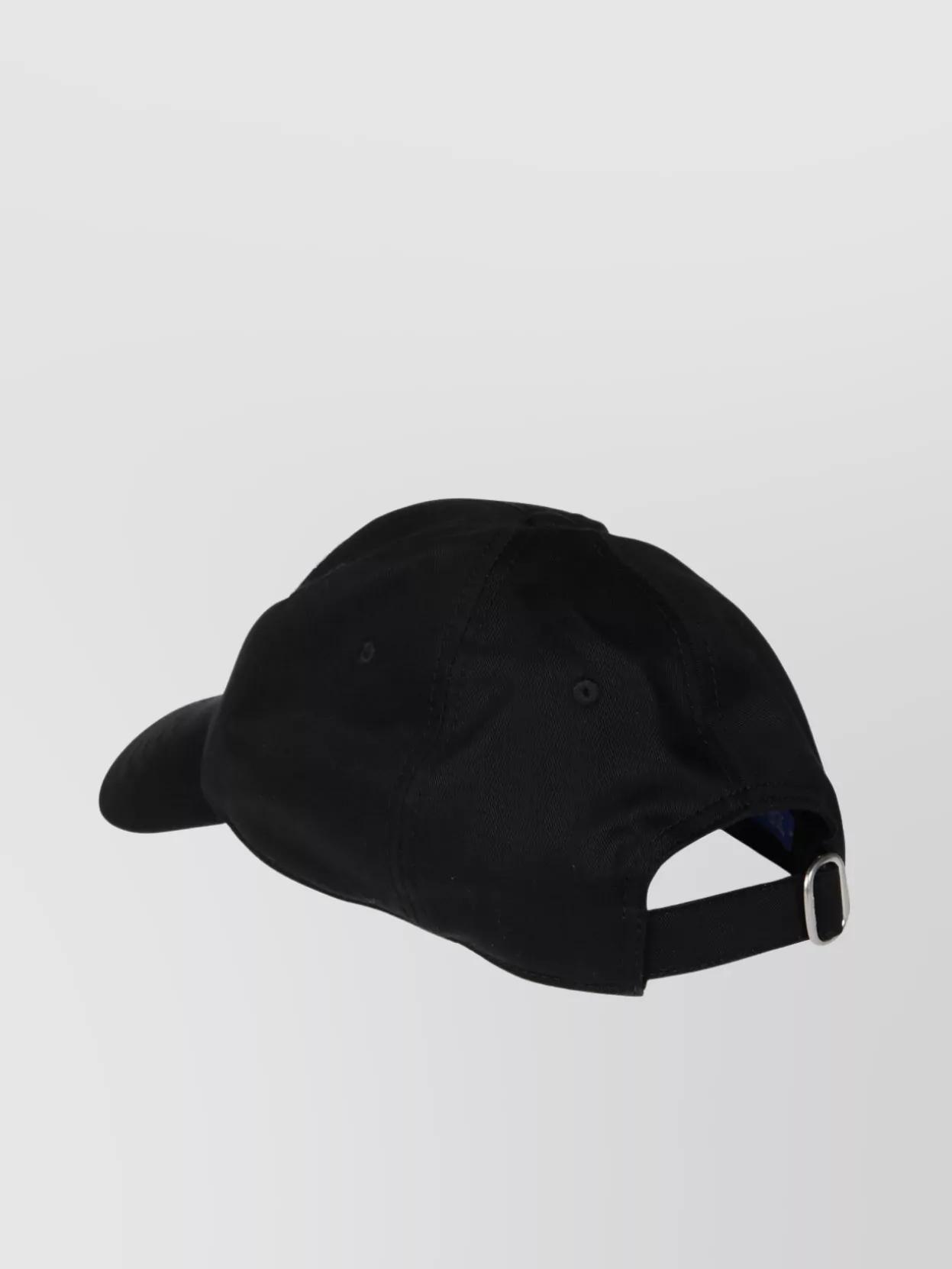 OFF-WHITE Arrow Brand-embroidered Cotton-twill Baseball Cap In Black White Product Image