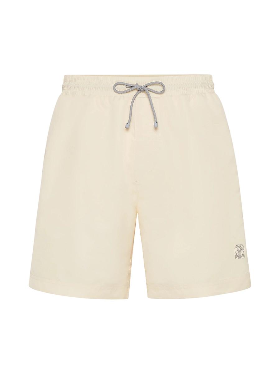 Mens Solid Swim Trunks Product Image