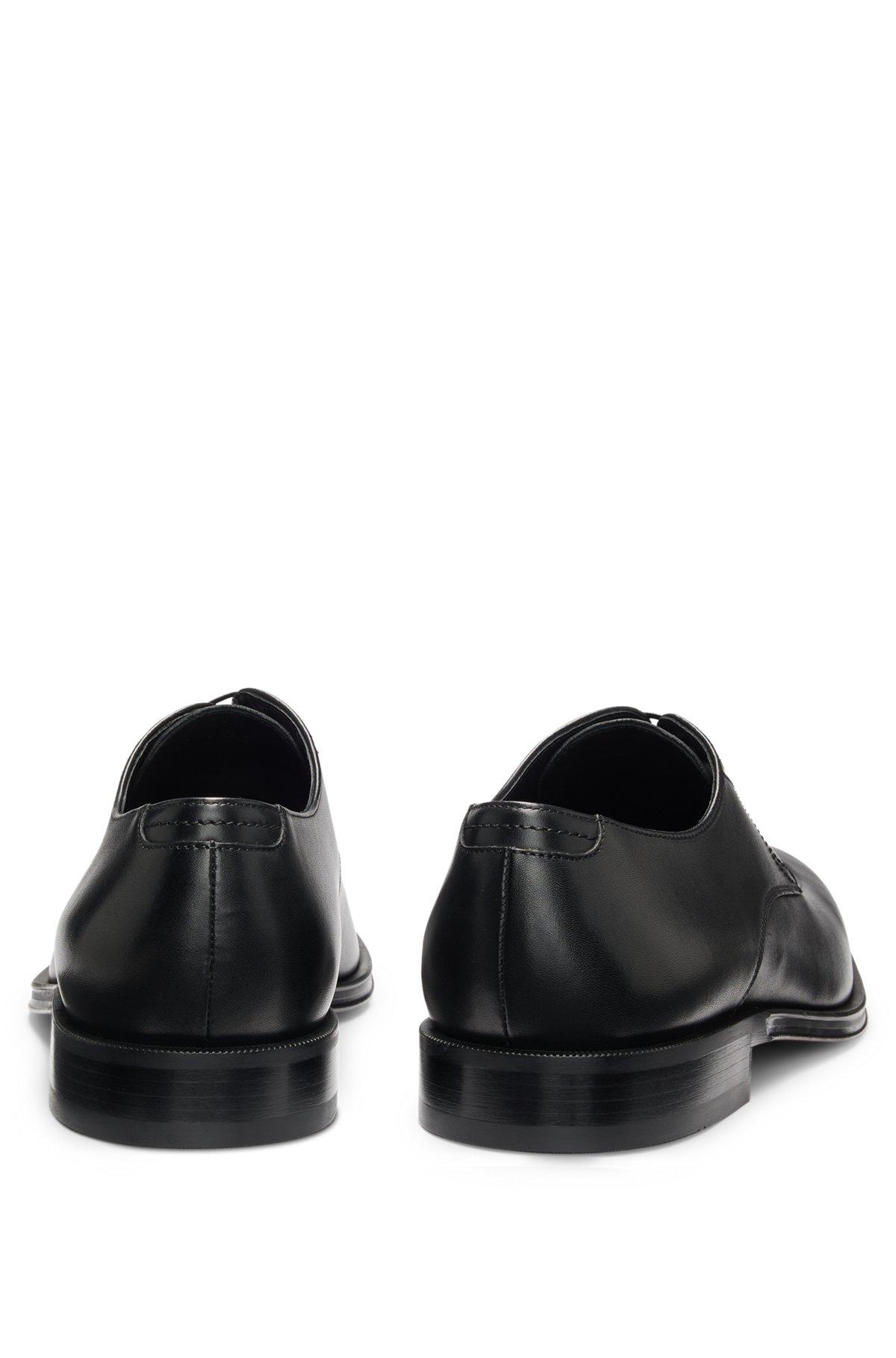 Leather Derby shoes with apron toe Product Image