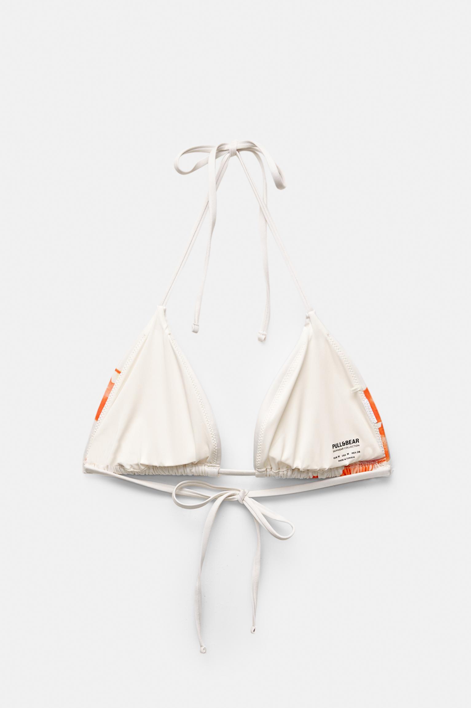 Floral triangle bikini top Product Image