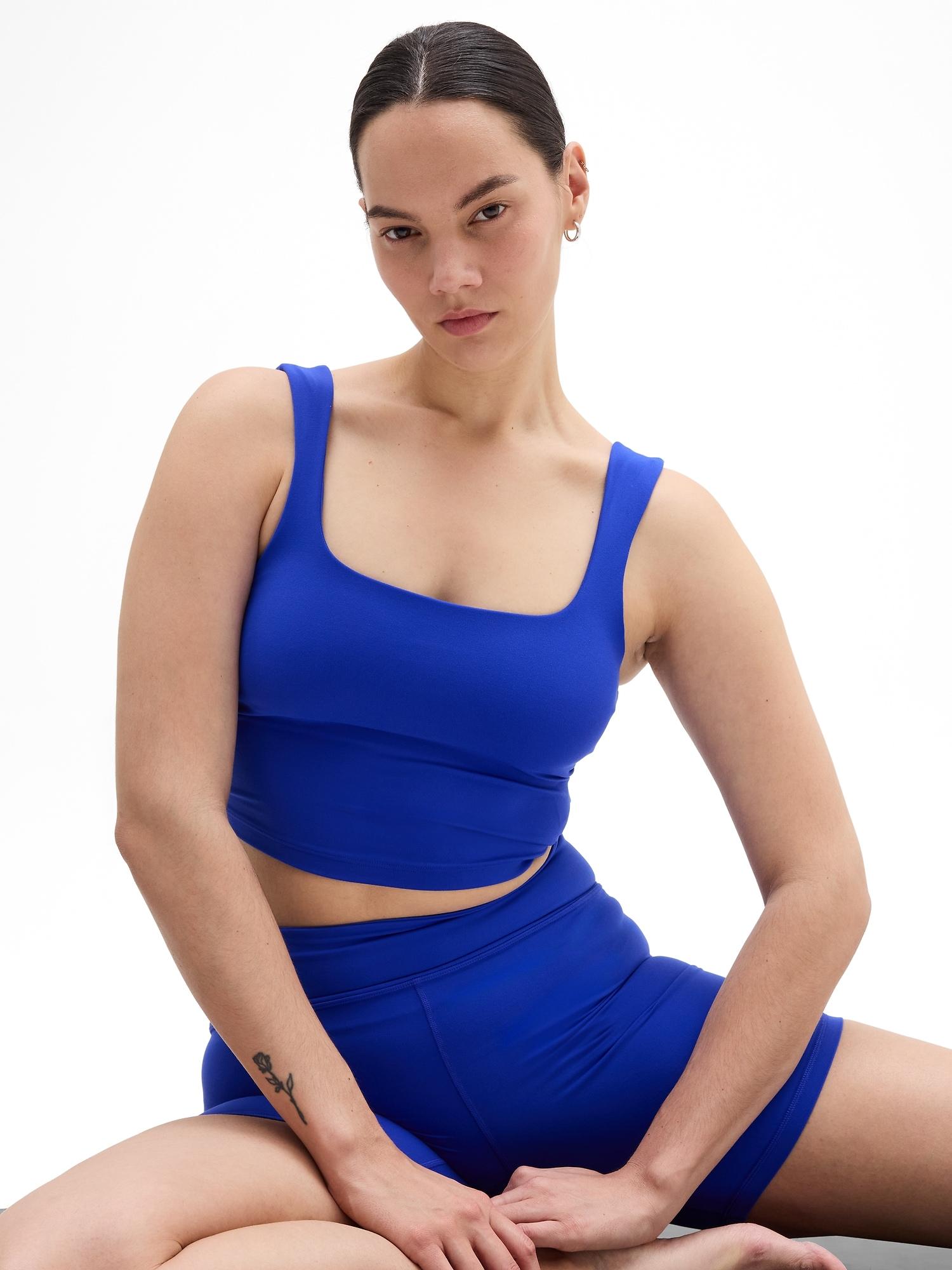 Transcend Square Neck Crop Sports Bra A-C Product Image