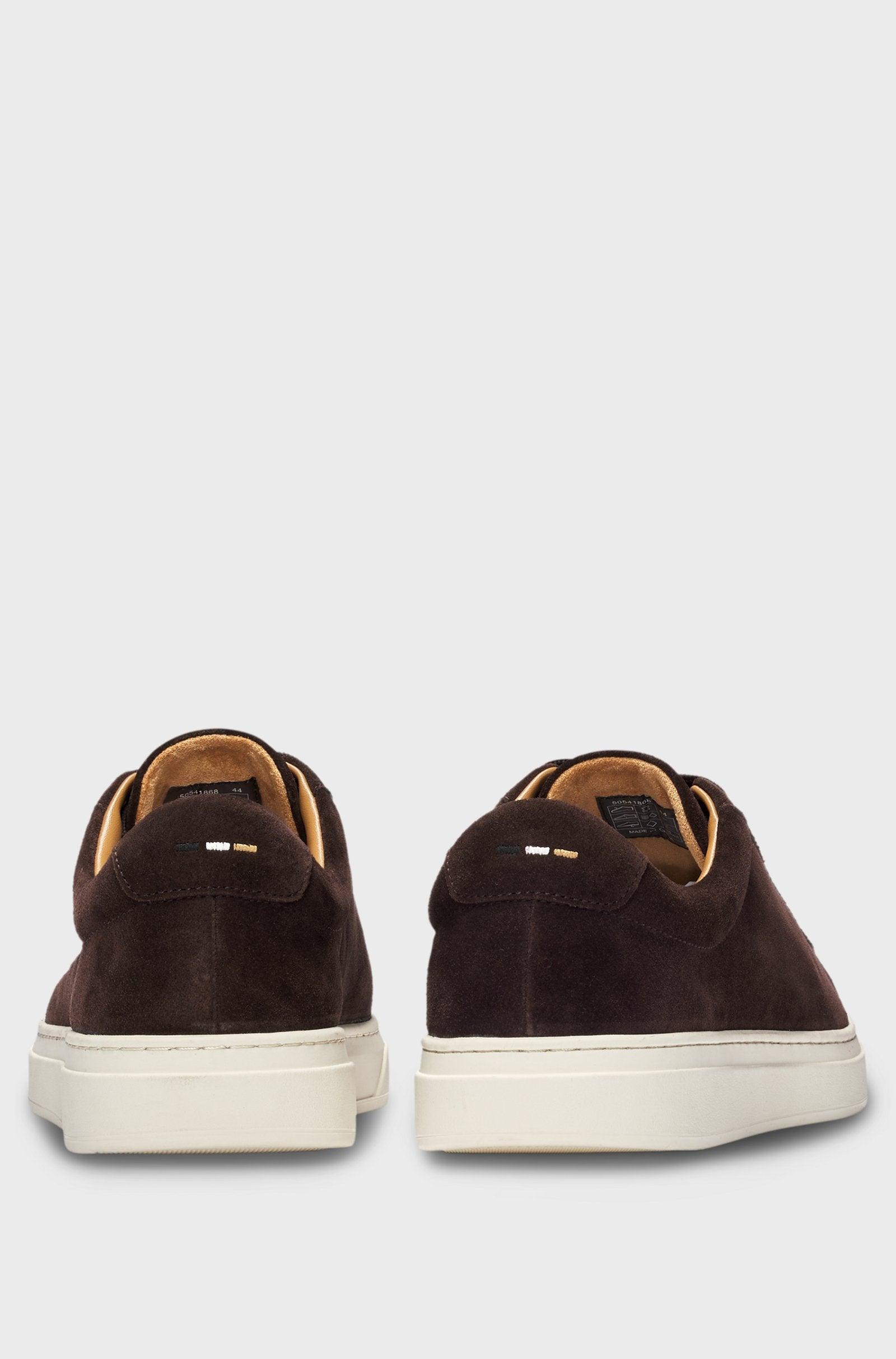 Boss Suede Trainers with Rubber Outsole Product Image